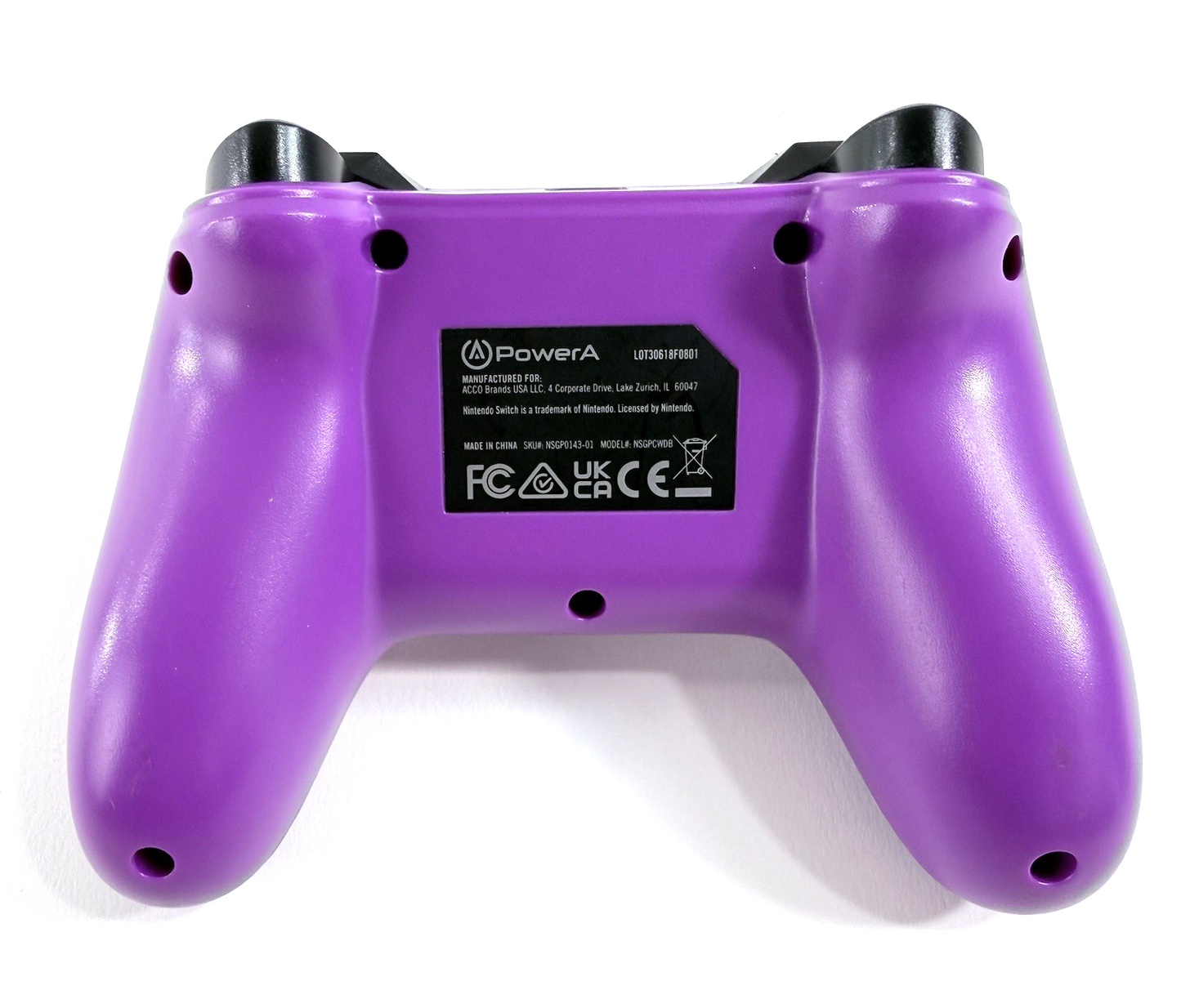 PowerA Nintendo Switch Wireless Purple Controller NSGPCWDB - Tested and Working