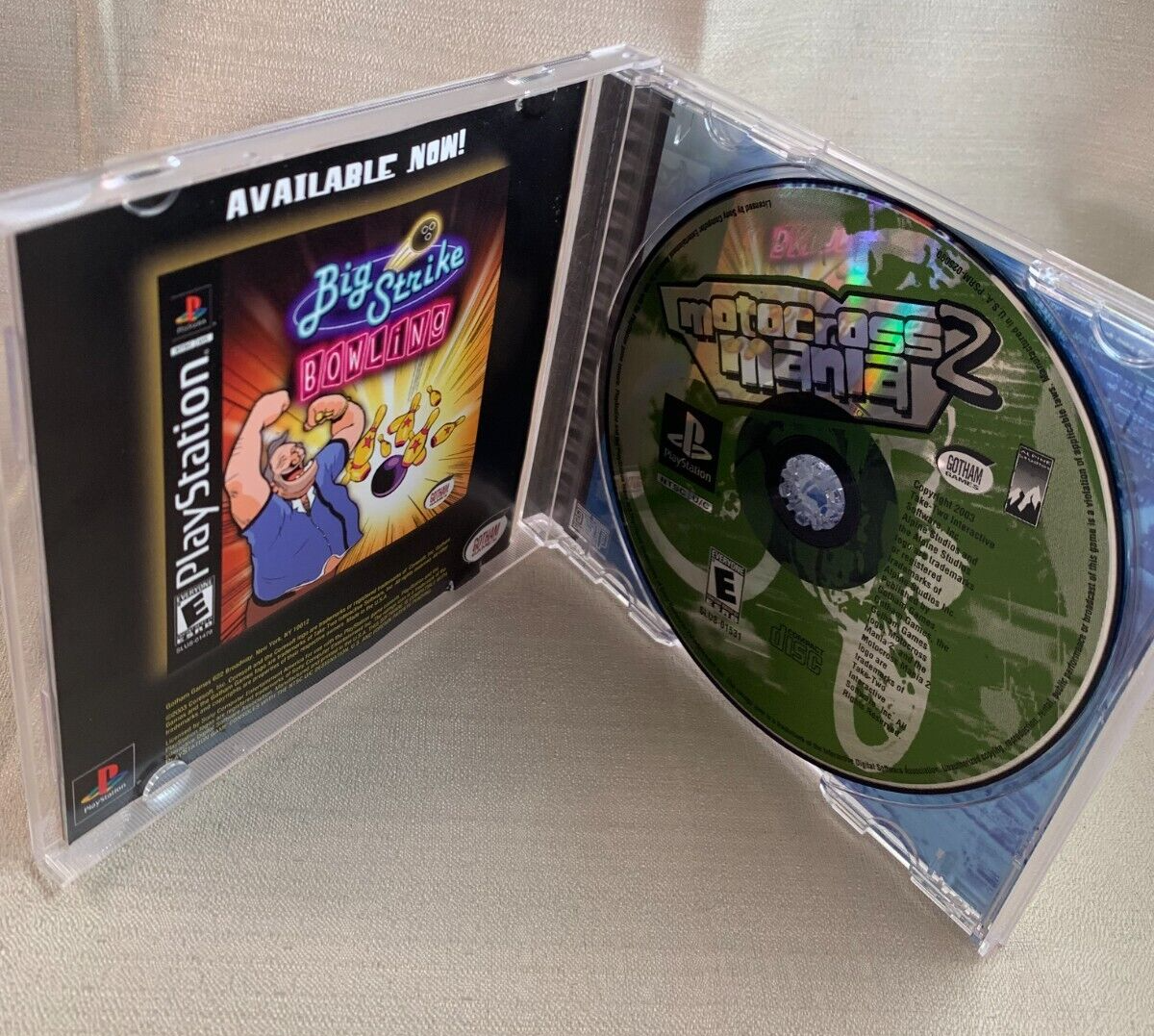 MOTOCROSS MANIA 2 (Playstation, 1994) Game Case Manual Complete