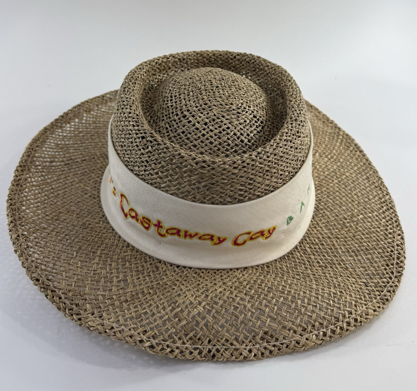 Disney Cruise Line Castaway Cay Bahamas One Size Straw Panama Hat