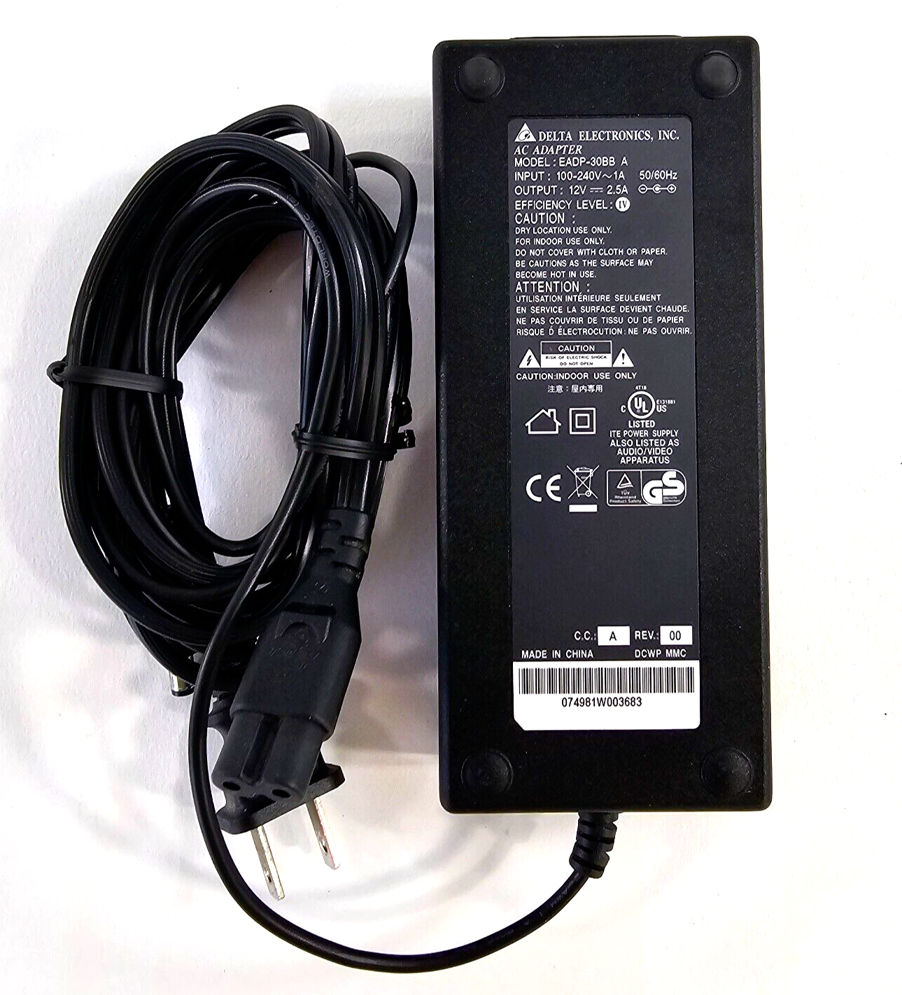 Delta Electronics EADP-30BB AC Adapter for Cisco Scientific Atlanta IPN430MC