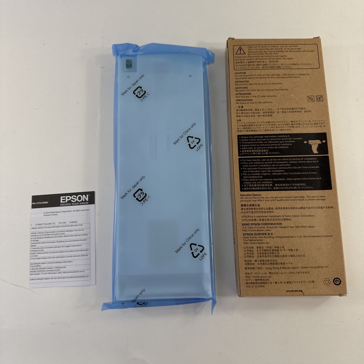 Expired 2020 Epson Vivid Magenta T6063 K3 UltraChrome Ink Cartridge - Sealed