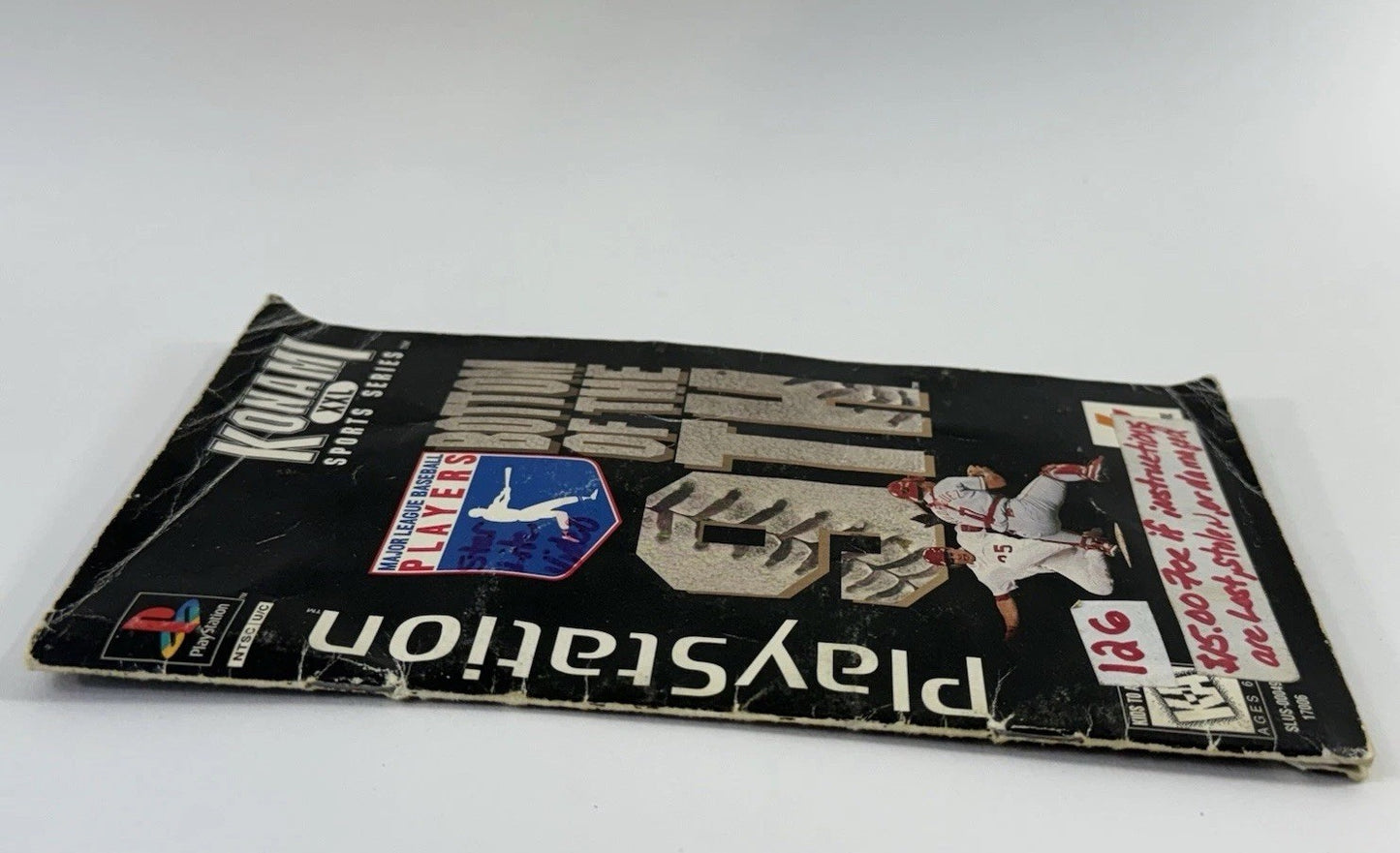 Bottom of the 9th [Long Box] (PlayStation 1, 1996) Game Case Manual - Tested