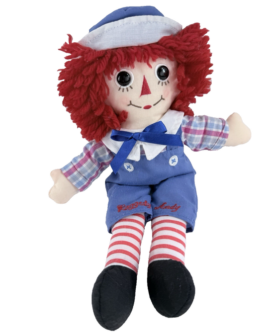 Aurora 2011 Plush 8" Raggedy Andy Embroidered Plush Doll