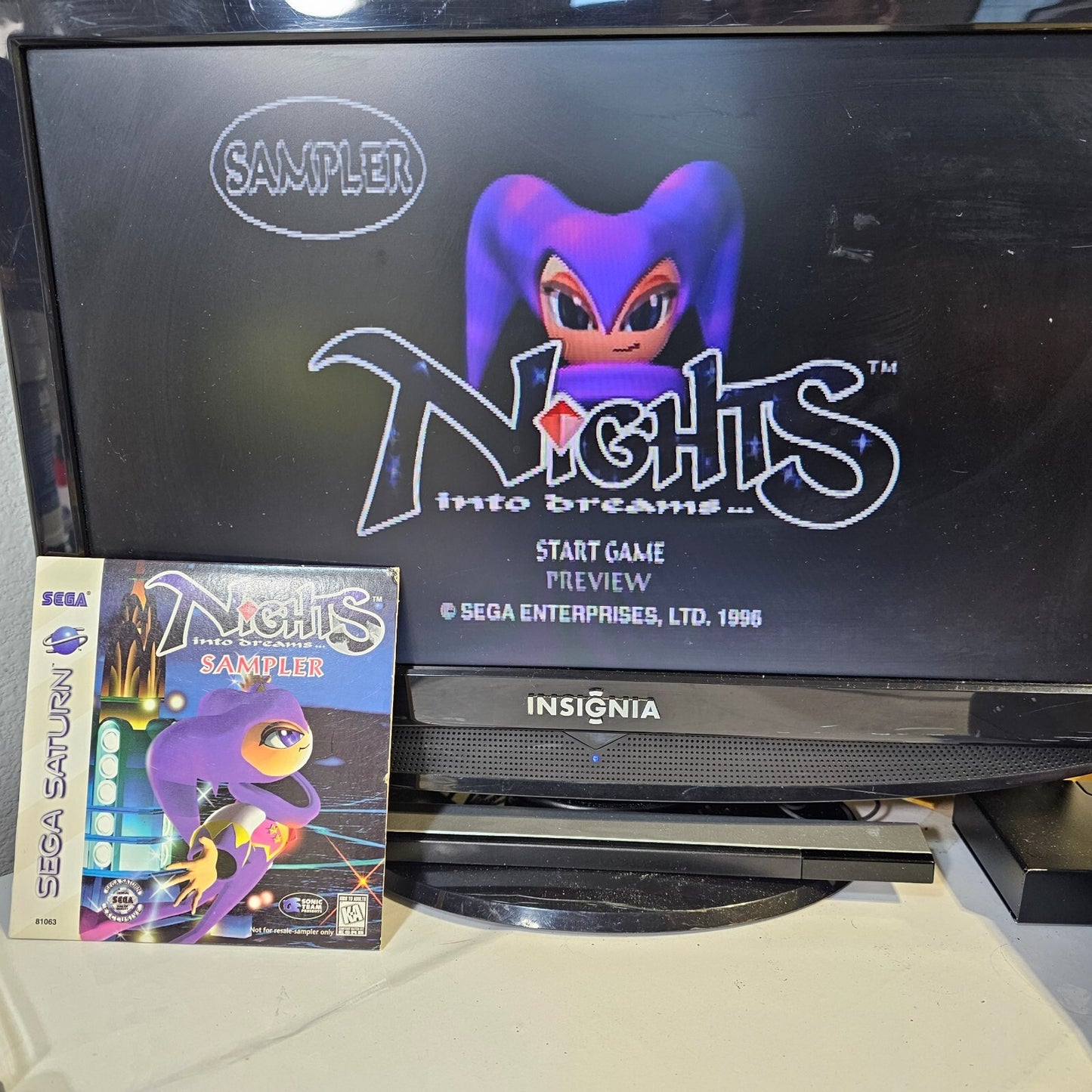 Nights Into Dreams Sampler (Sega Saturn, 1996) Exclusive Promo Disc