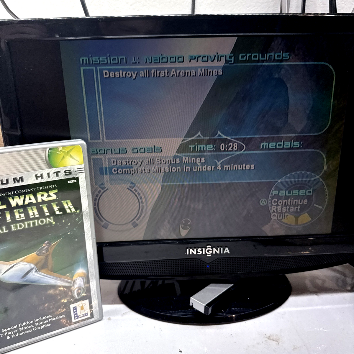 Star Wars: Starfighter Special Edition (Xbox, 2001) Game Case Manual - Tested
