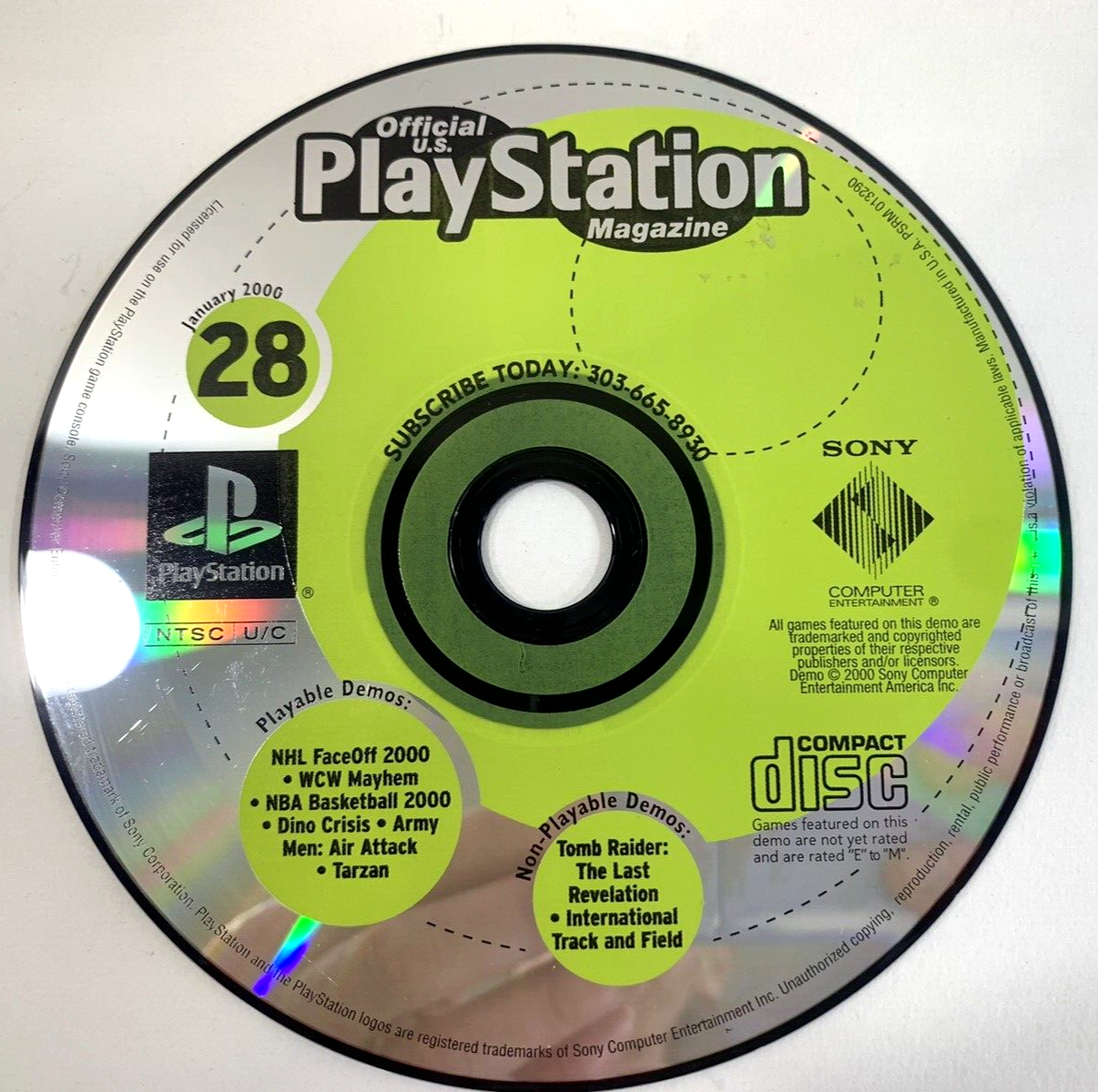 PlayStation Magazine Demo Disc #28 January 2000 - Tested And Working