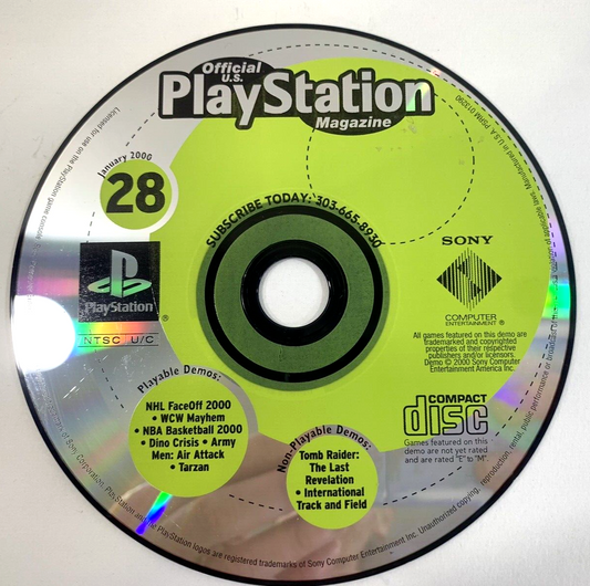 PlayStation Magazine Demo Disc #28 January 2000 - Tested And Working