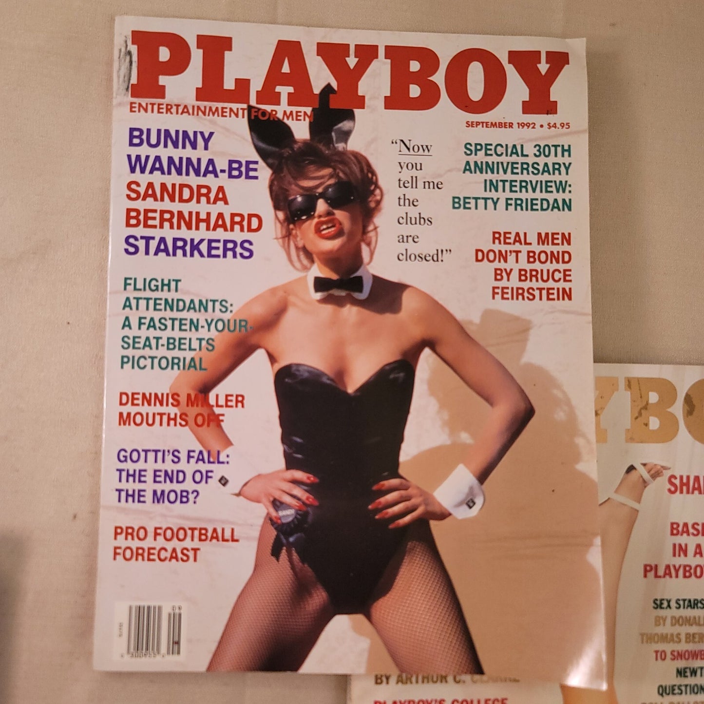 Playboy 1992 Set of 7 magazines - all with Centerfolds
