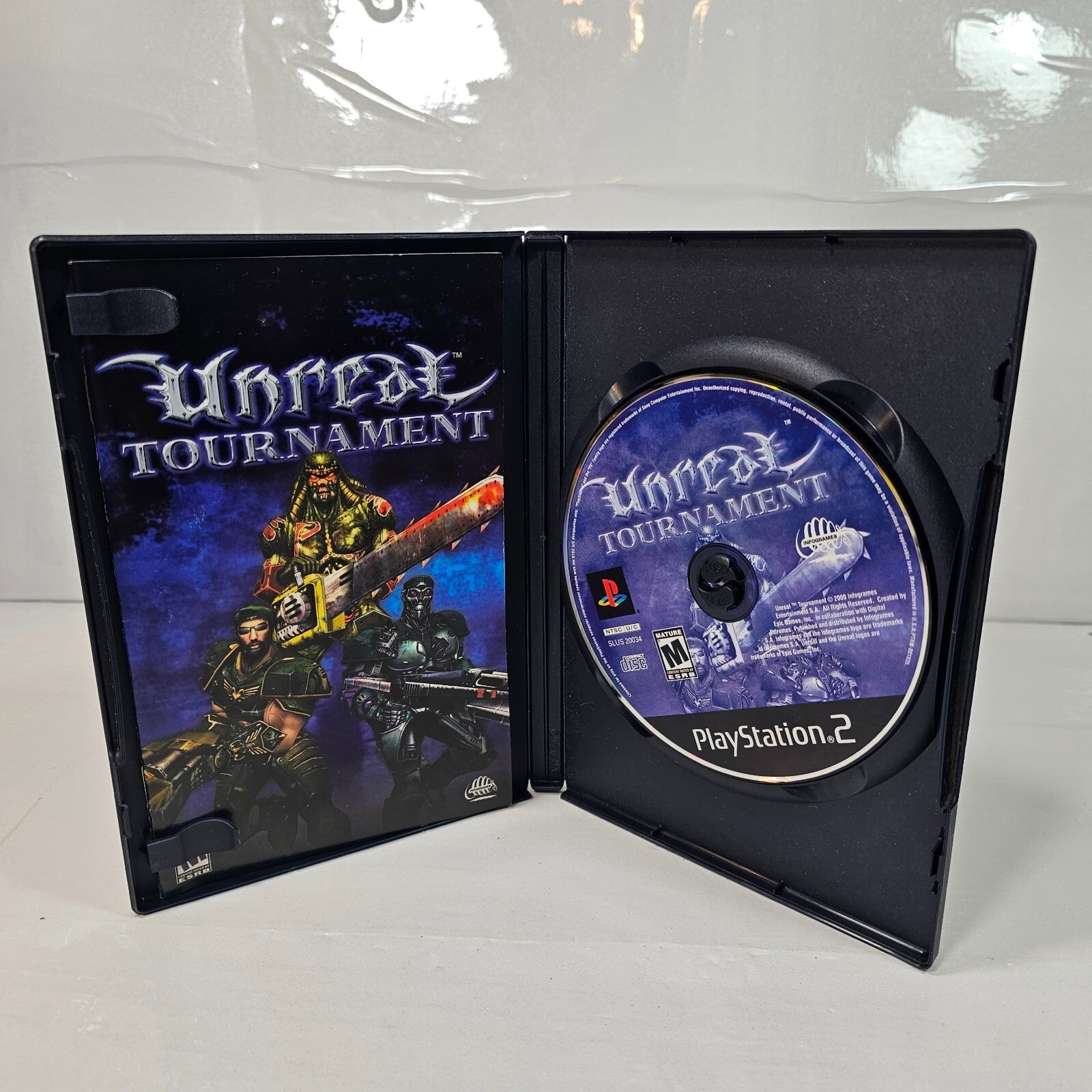 Unreal Tournament (Sony PlayStation 2, 2000) Game Case Manual