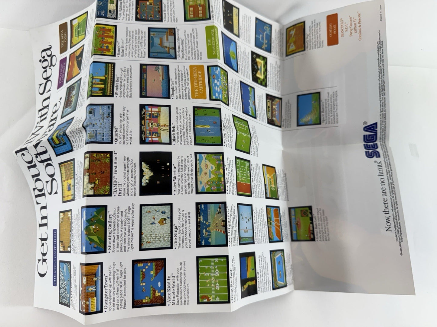 Zaxxon 3-D (Sega Master System, 1988) Game, Case, and Poster - Tested