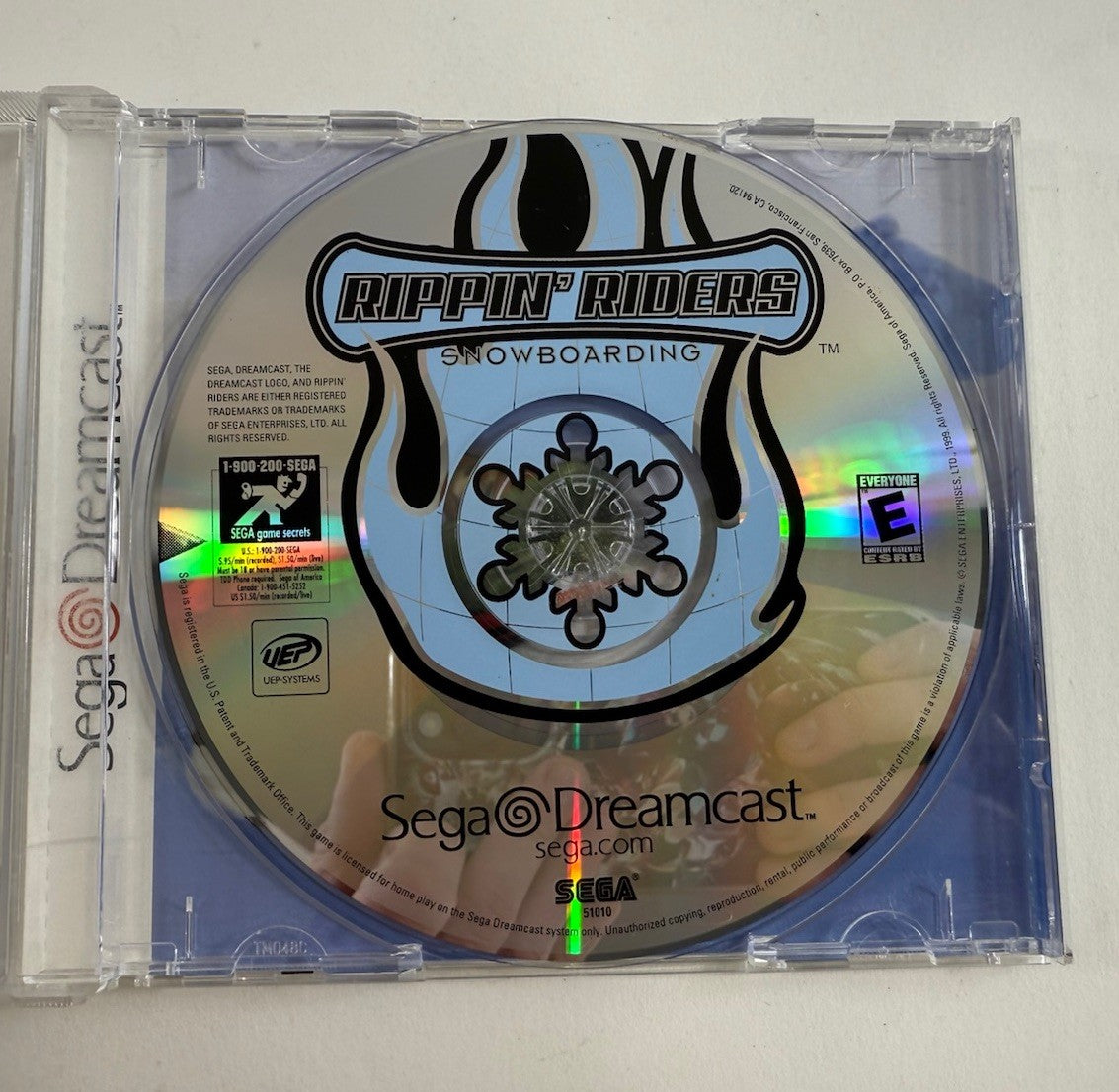 Rippin' Riders Snowboarding (Sega Dreamcast, 1999) Game, Case, Manual - Tested