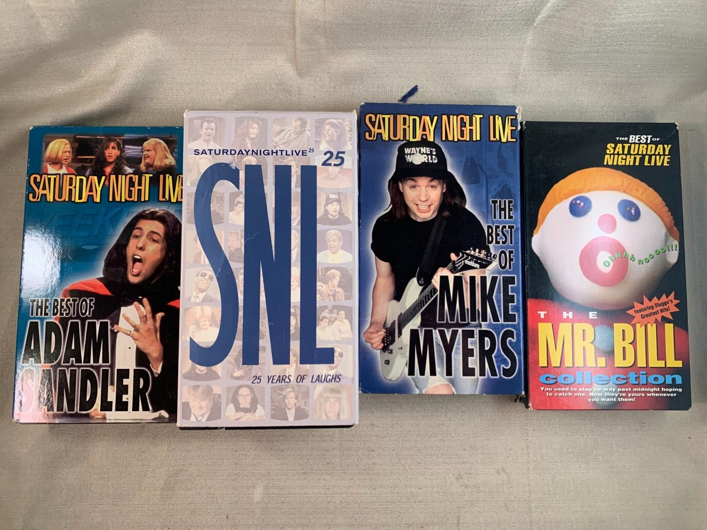Saturday Night Live - 25/Mike Myers/Adam Sandler/Mr. Bill bundle(4 VHS)