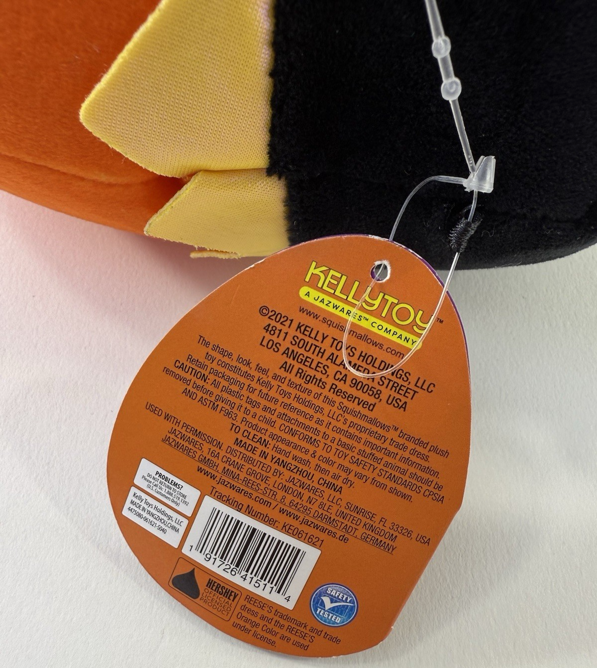 Squishmallows Halloween Reese's Colton Black Cat 8" Stuffed Plush with Tags