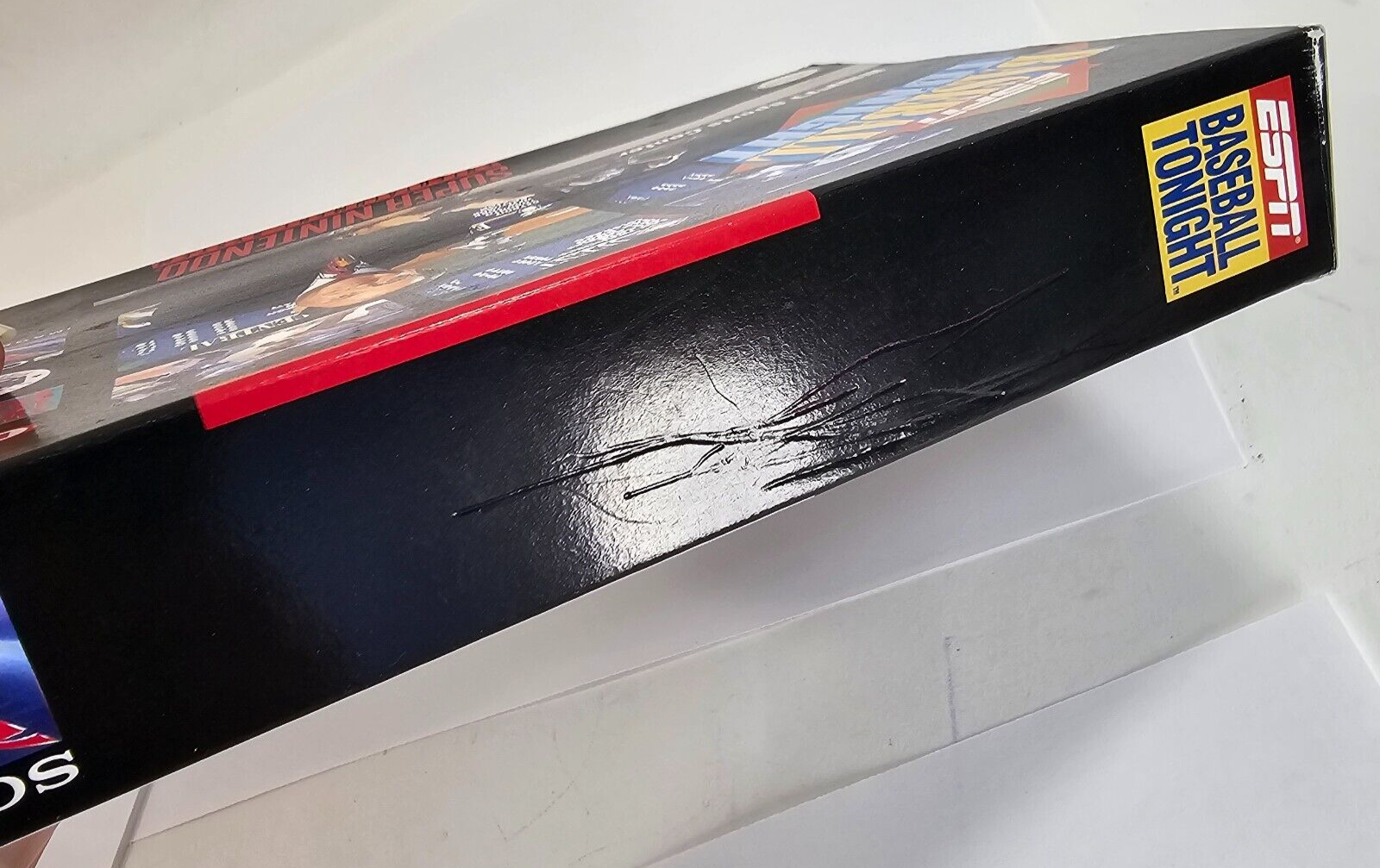 ESPN Baseball Tonight (Super Nintendo, 1994) Game Box Manual Poster - Tested