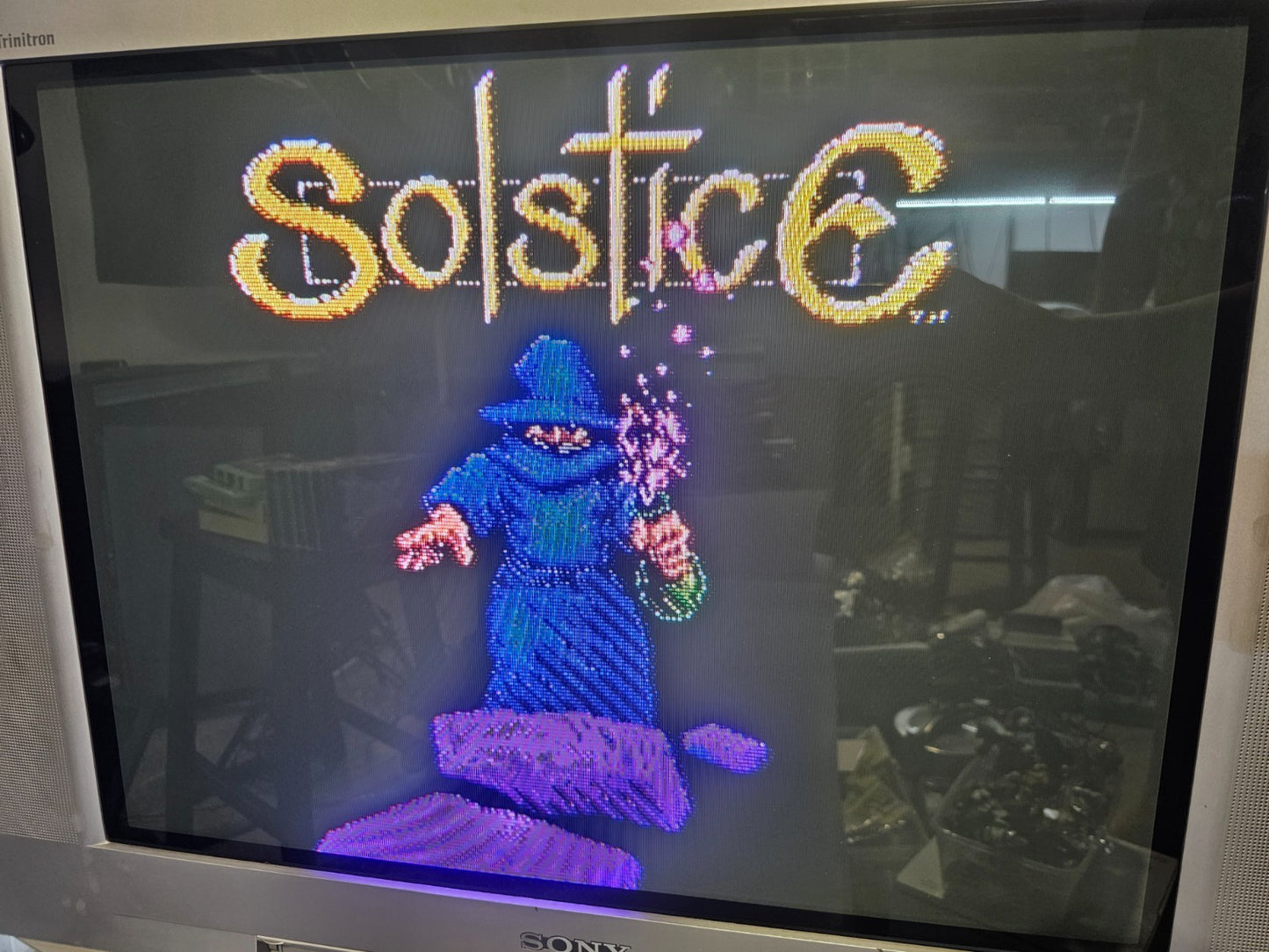 Solstice: The Quest for the Staff of Demnos (Nintendo NES, 1990) Game and Manual