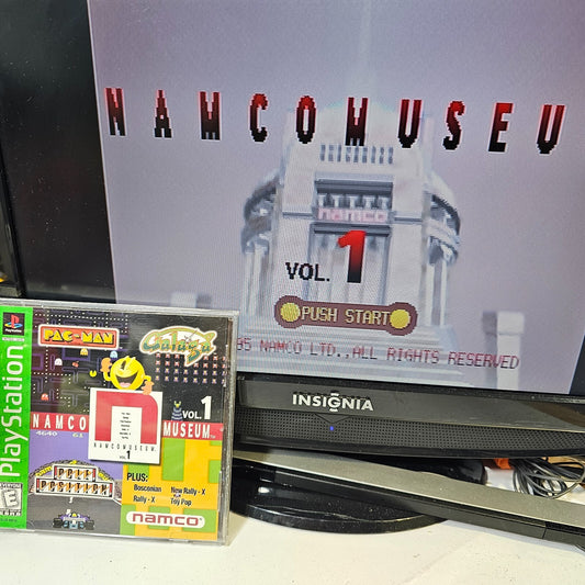 Namco Museum Vol. 1 (Sony PlayStation 1, 1995) Game Case Manual Registration CIB