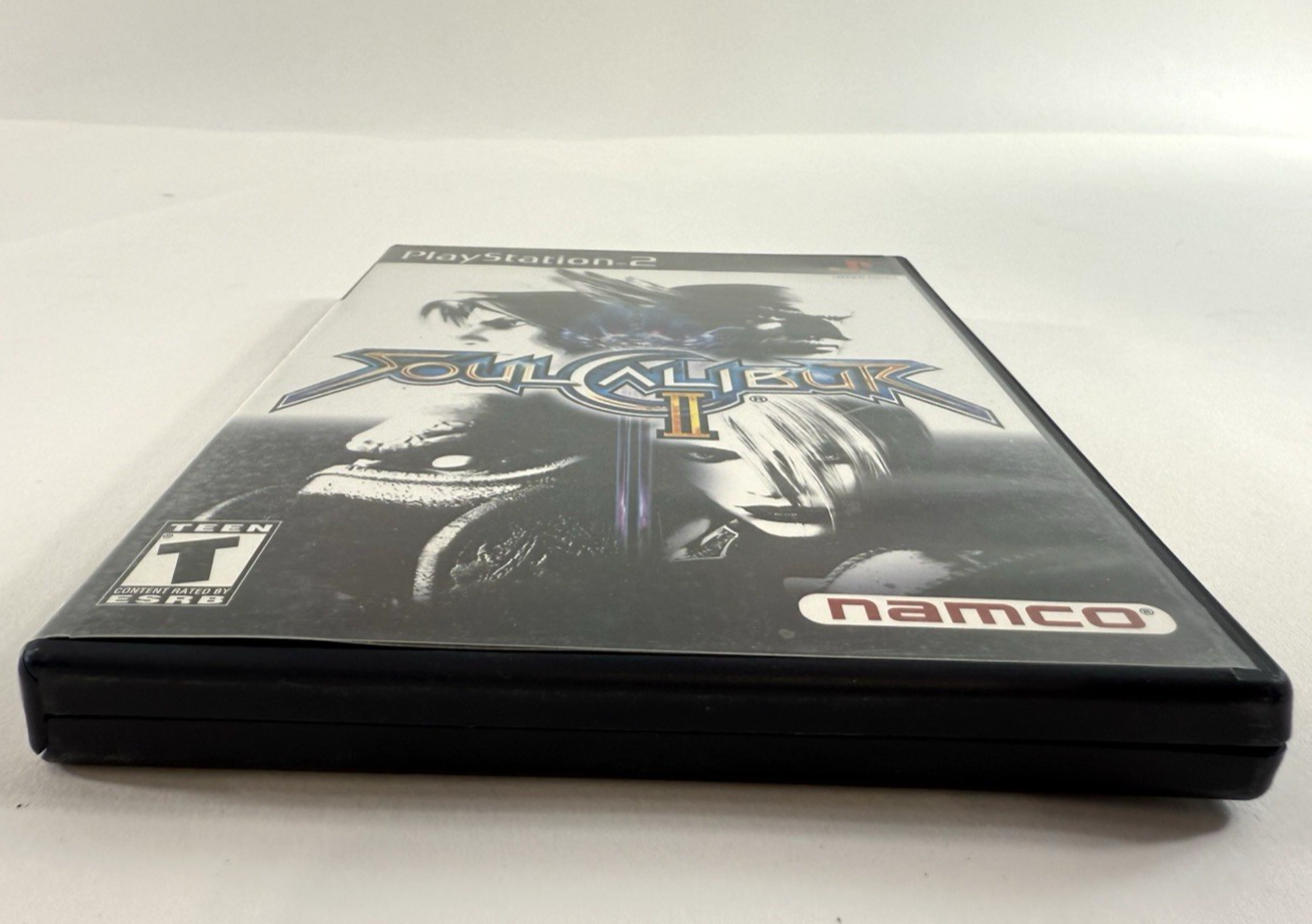 Soul Calibur II (PlayStation 2, 2003) Discs Case Manual Registration - Tested