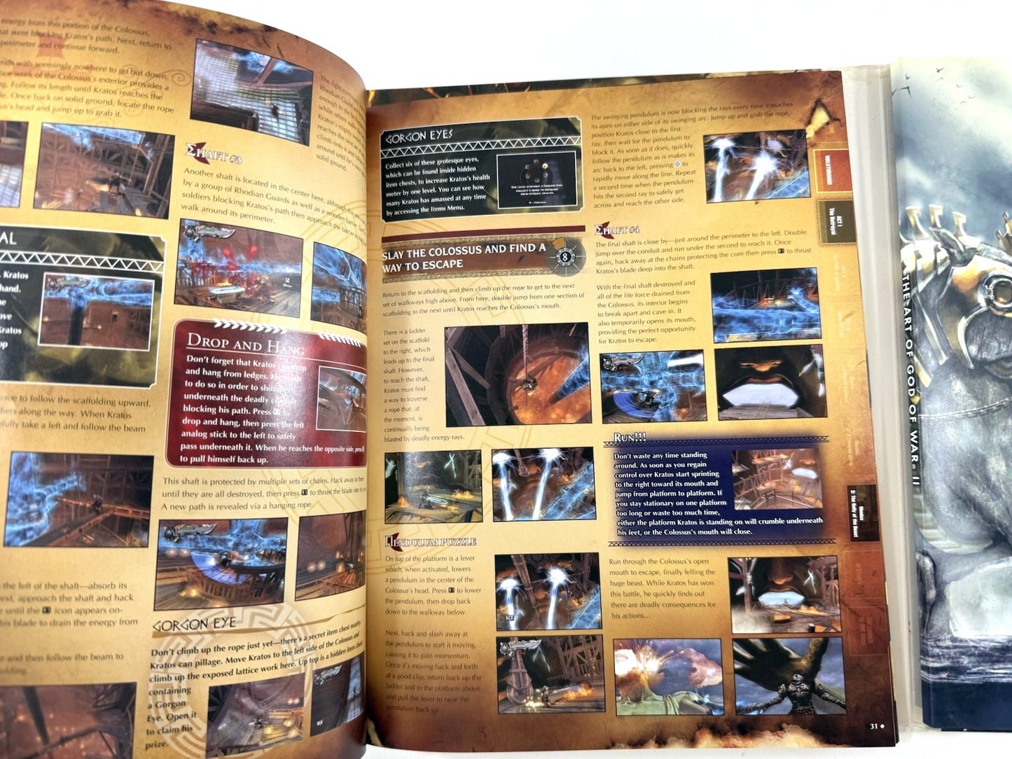 God of War II Limited Edition Strategy Guide, Art Book, Poster -2007, BradyGames