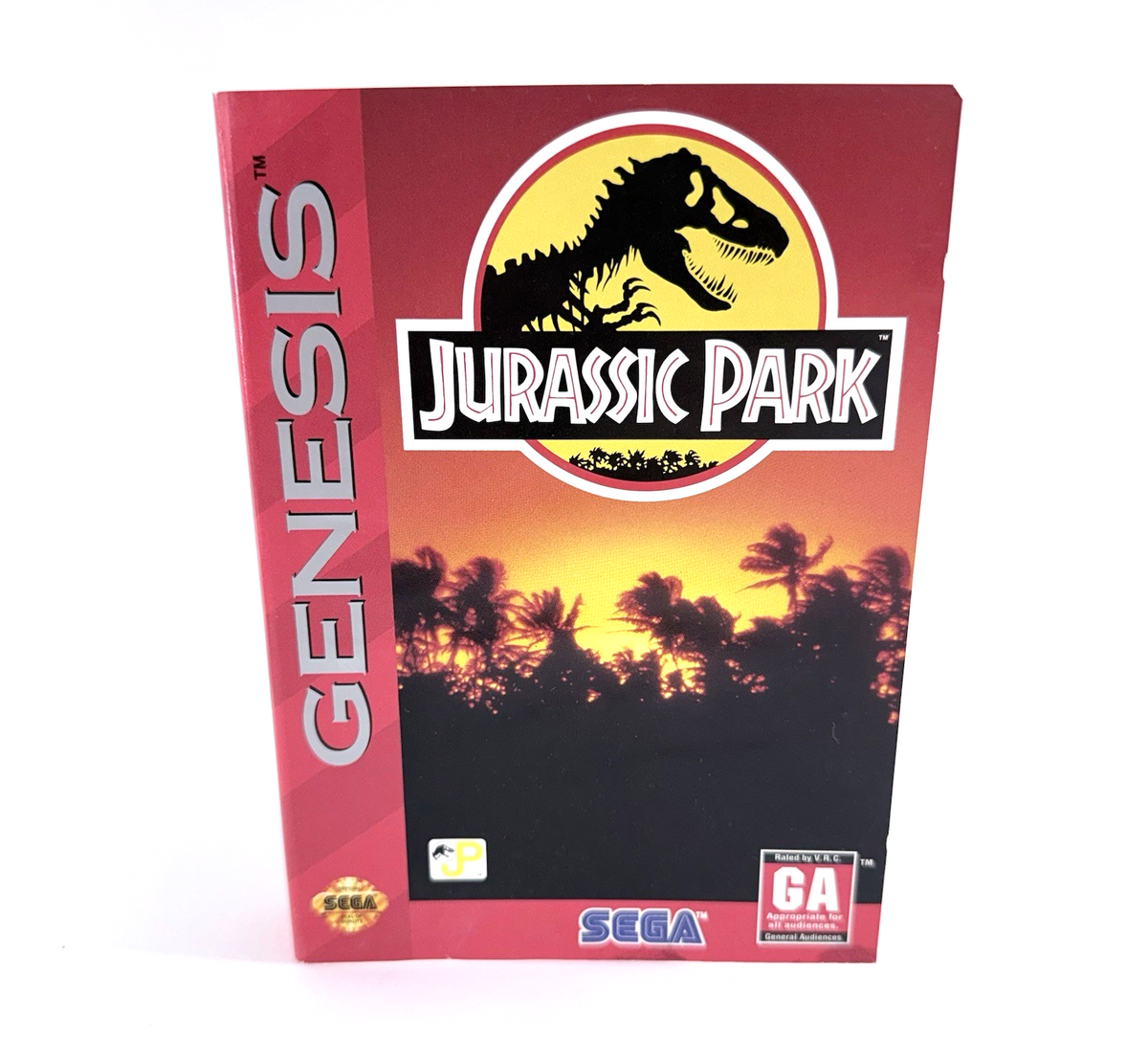 Jurassic Park (Sega Genesis, 1993) Original Case and Manual Only - No Game