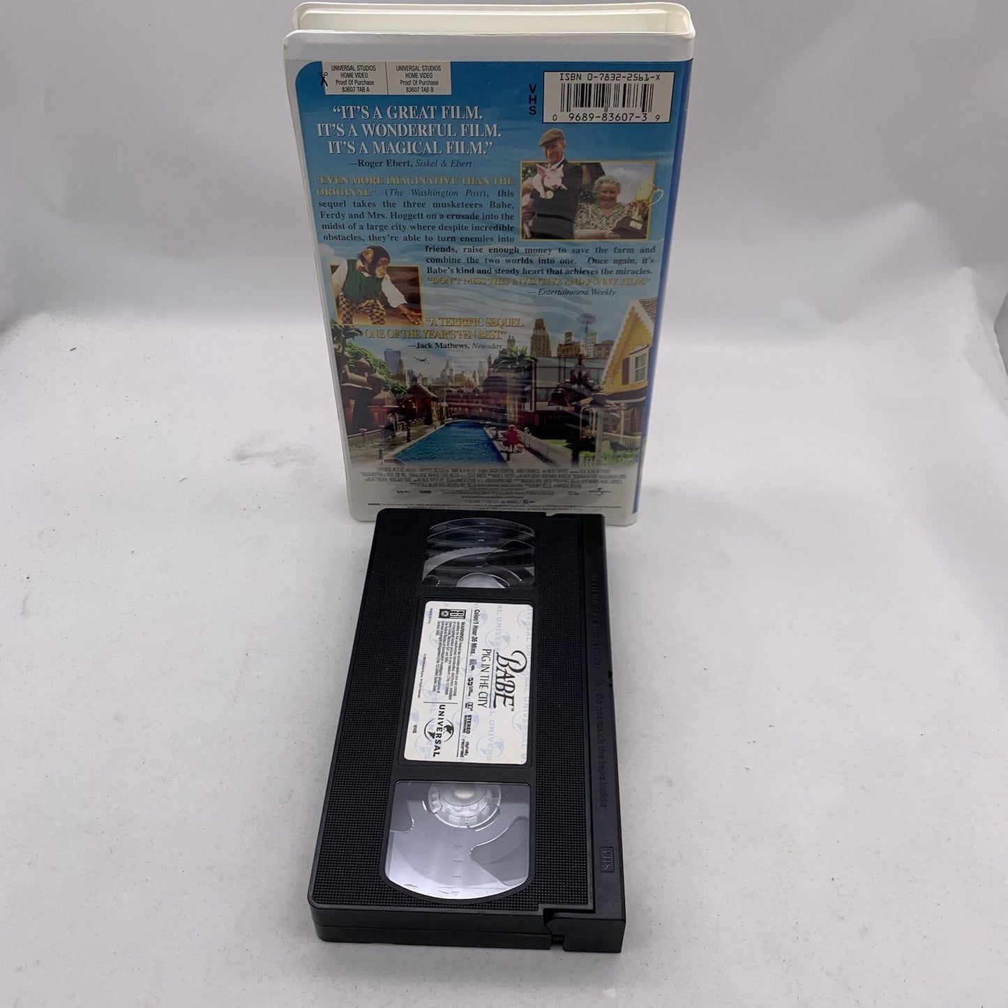 Babe and Babe: Pig in the City (VHS Clamshell Bundle) Tested and Working