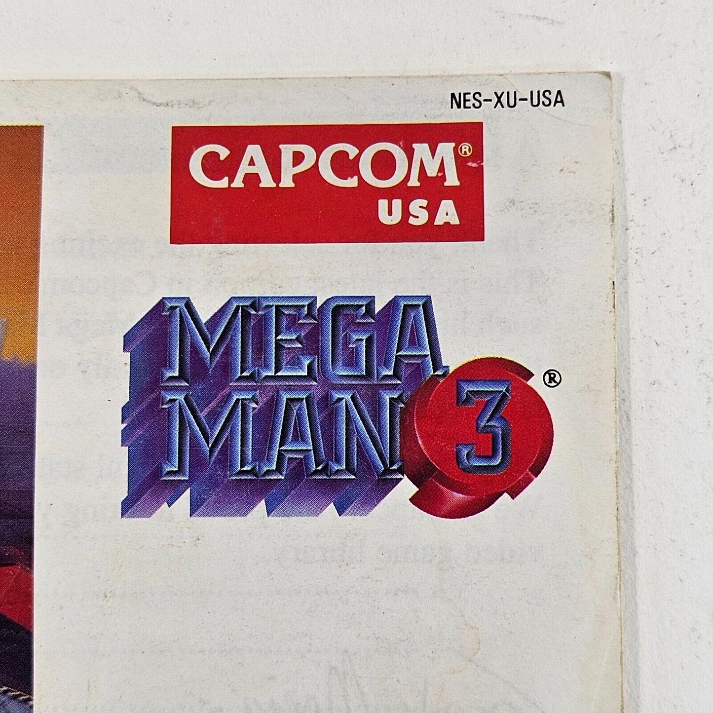 Mega Man 3 (Nintendo Entertainment System, 1990) Instructional Manual NES-XU-USA