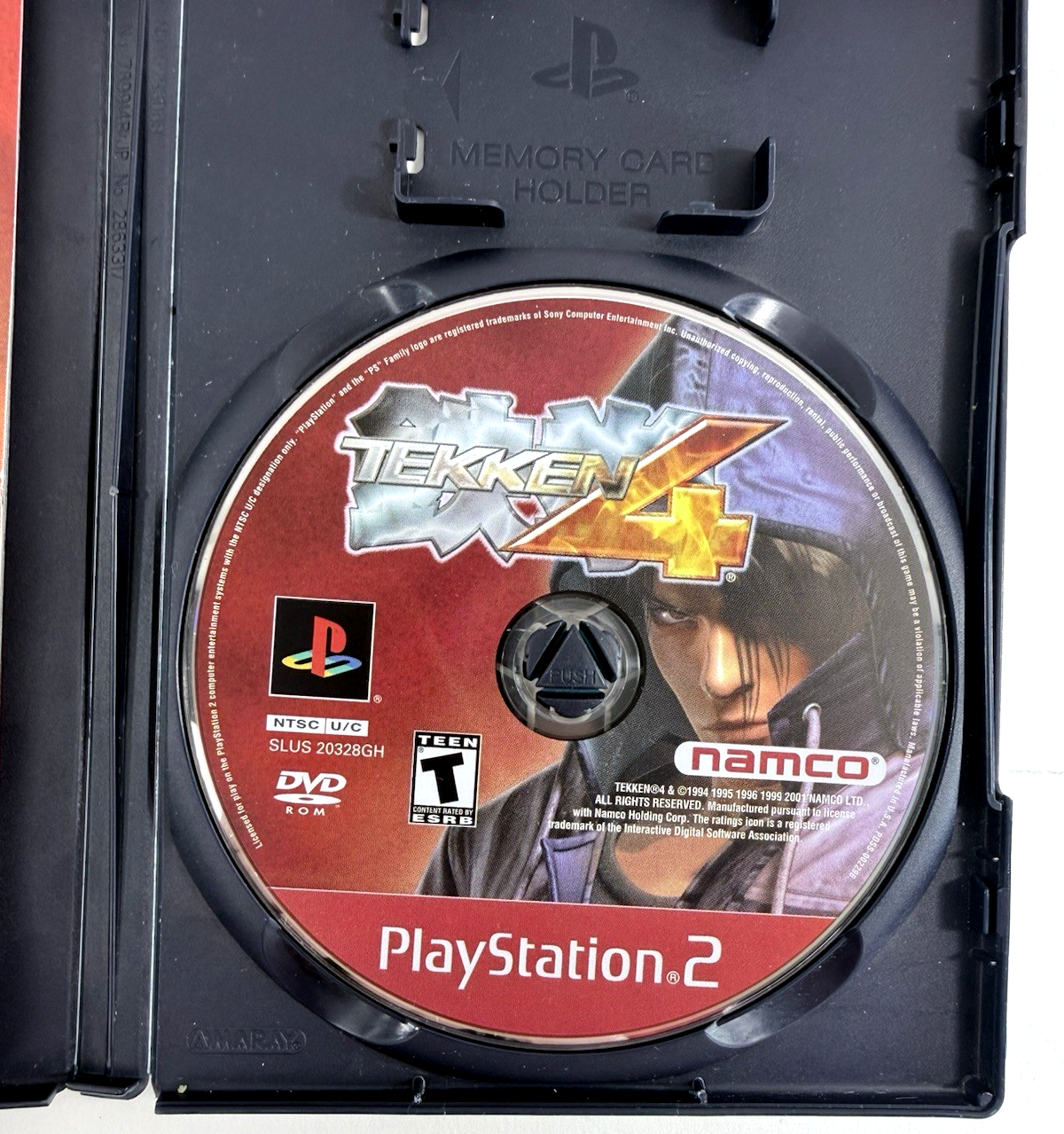 Tekken 4 (Sony PlayStation 2, 2002) Game Case Manual Registration Card - Tested