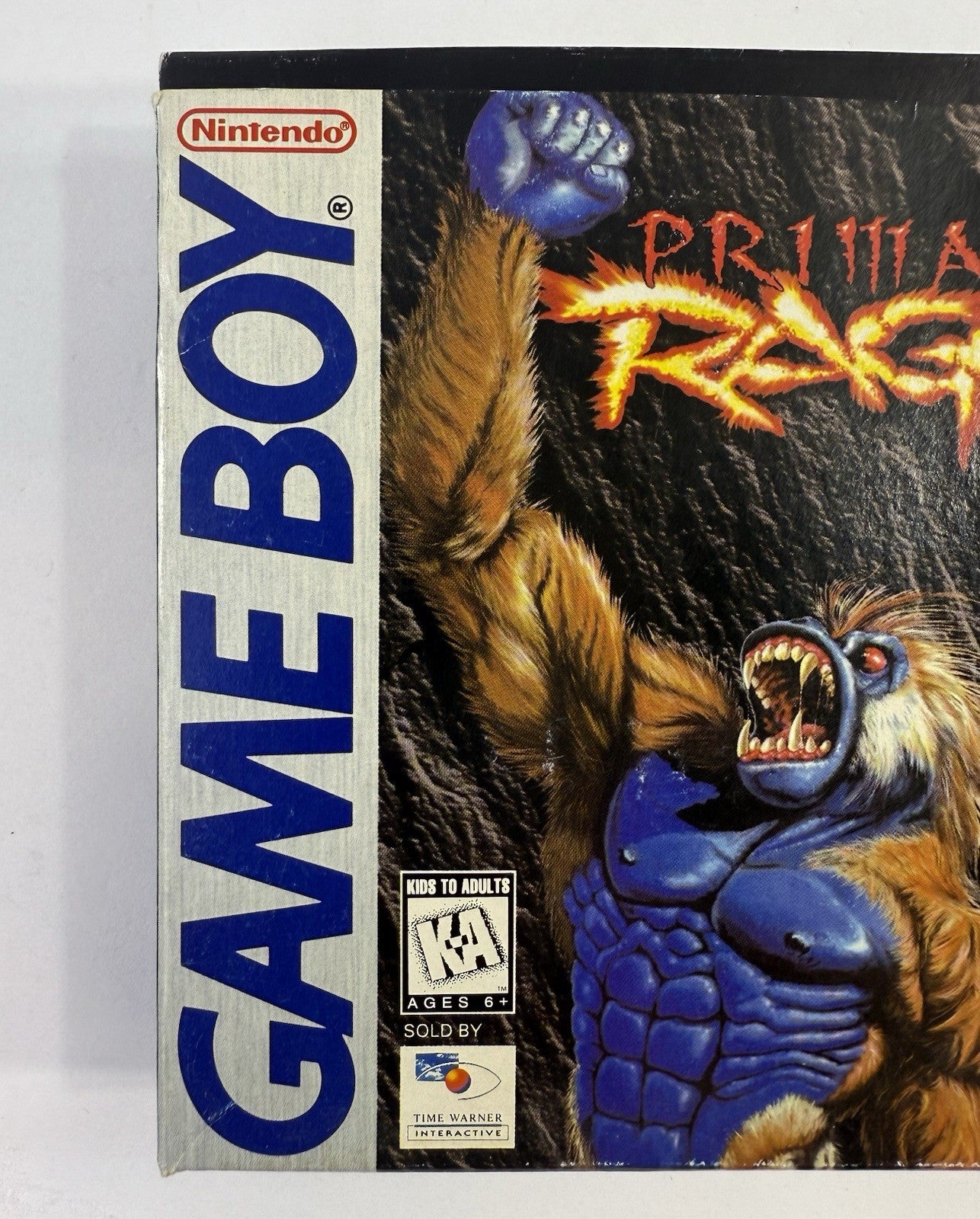 Primal Rage (Nintendo GameBoy, 1995) Game Box Manual Inserts - Tested & Working