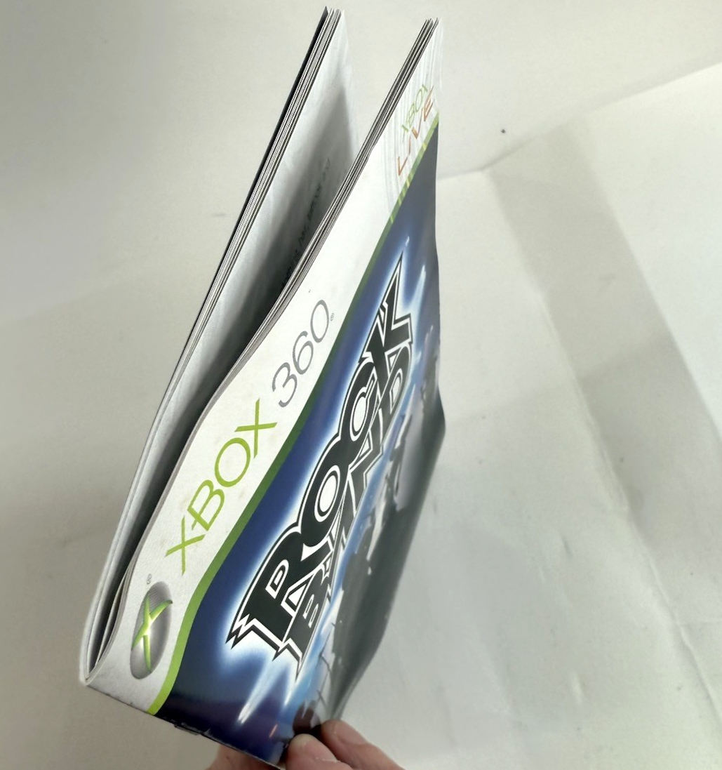 Rock Band (Microsoft Xbox 360, 2007) Game Case Manual - Tested and Working