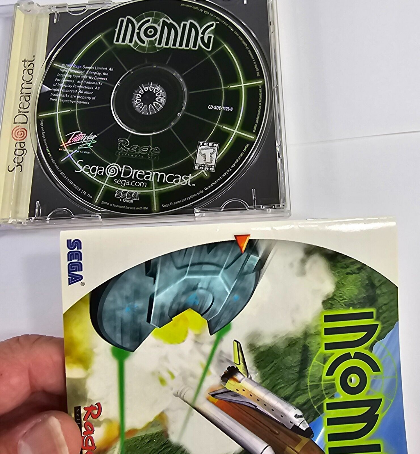 Incoming (Sega Dreamcast, 1999) Game Case Manual - Tested and Working