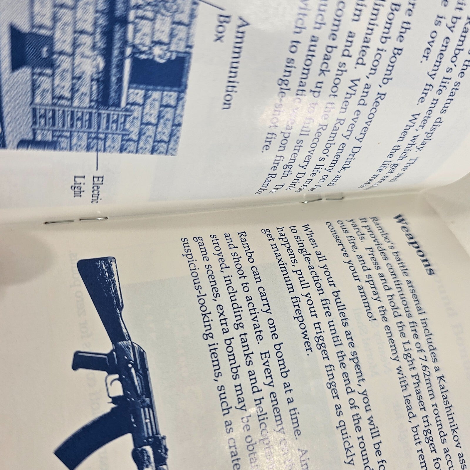 Rambo III (Sega Master System, 1988) Game Case Manual Poster - Tested