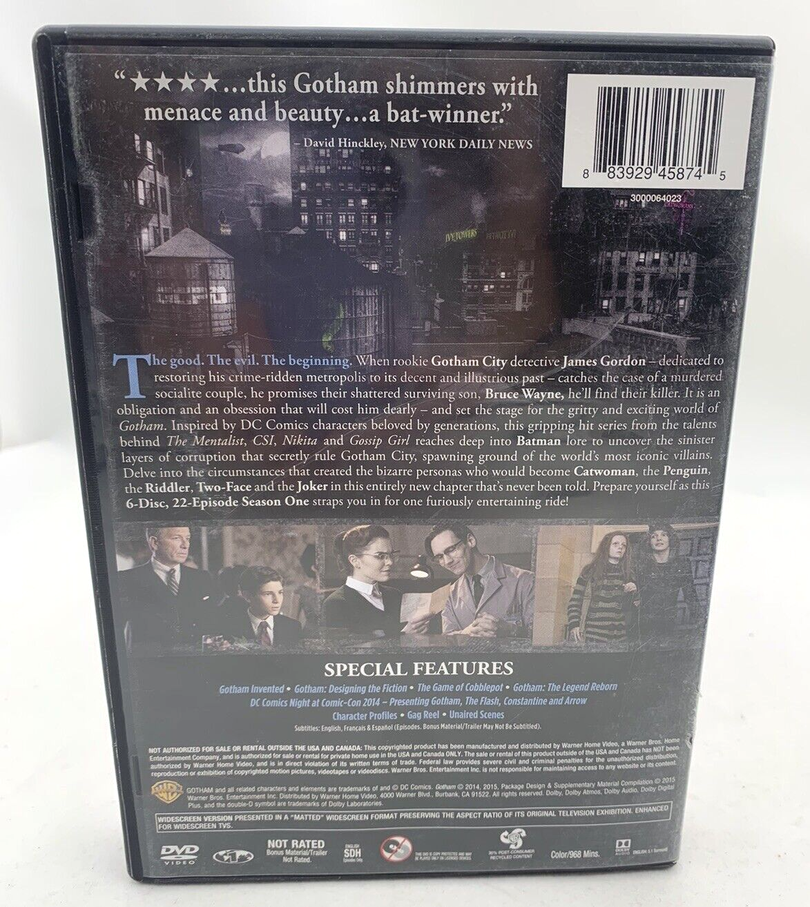 Gotham: The Complete First Season (DVD TV Bundle) The Complete Second Season