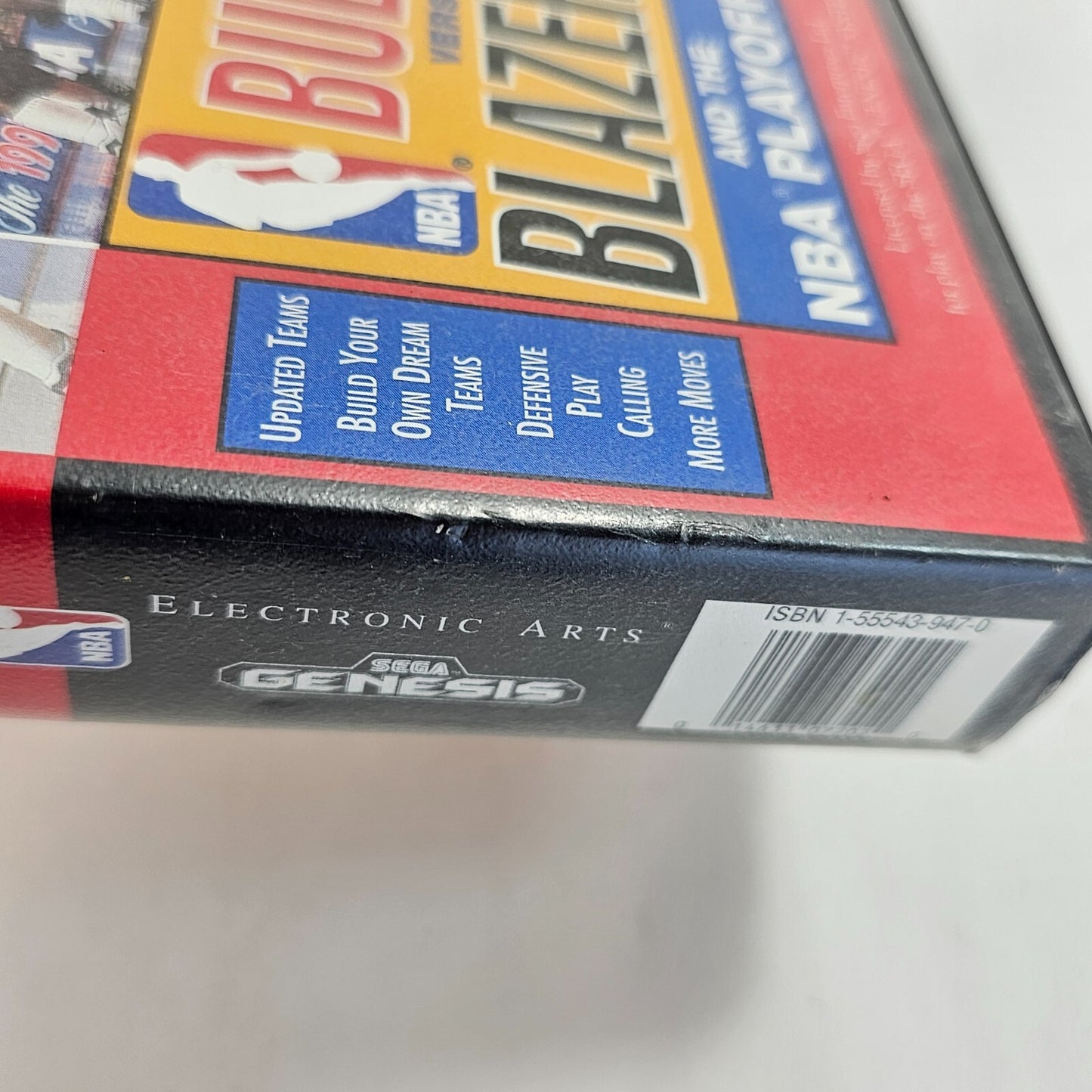 Bulls vs. Blazers and the NBA Playoffs (Sega Genesis, 1993) Game & Case - Tested