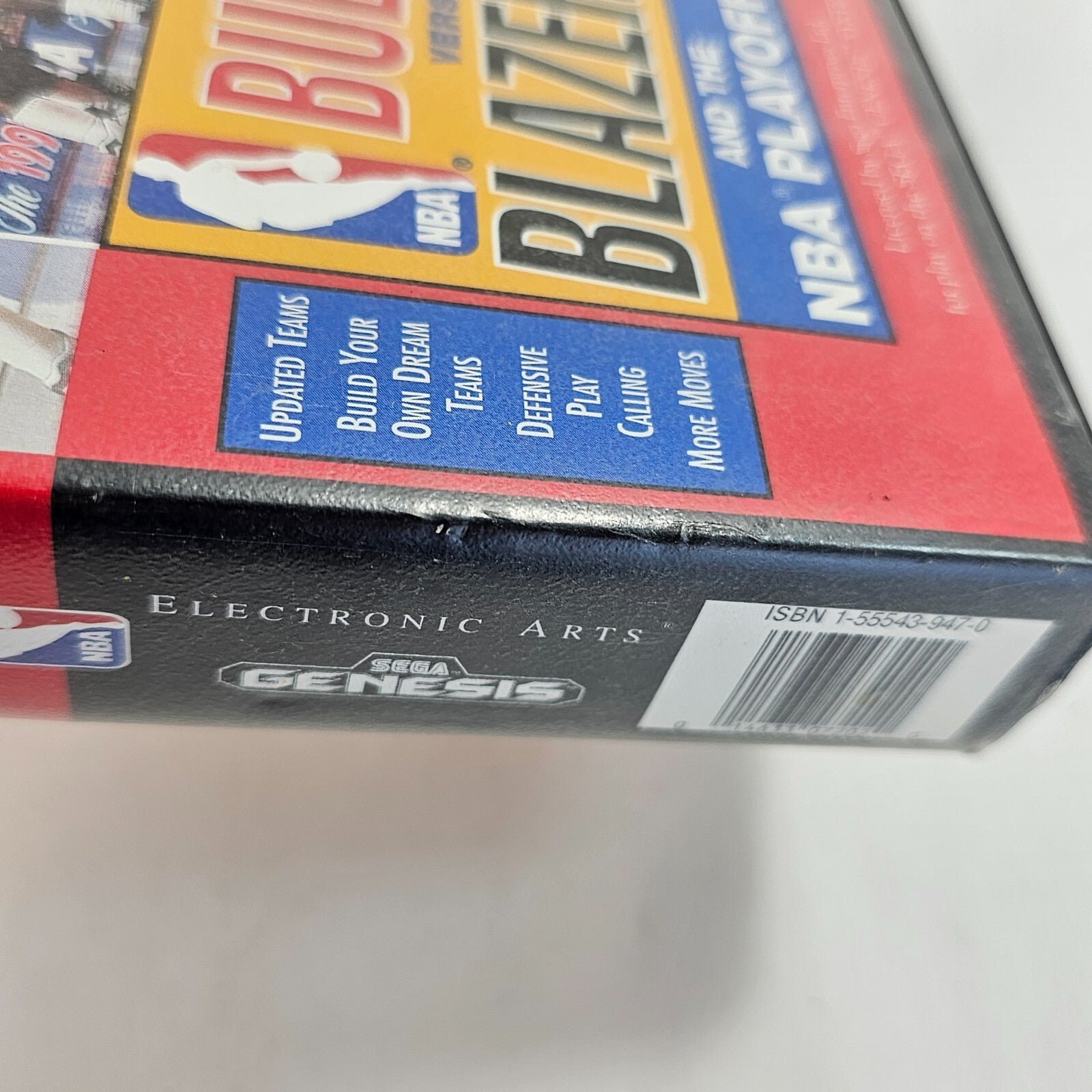 Bulls vs. Blazers and the NBA Playoffs (Sega Genesis, 1993) Game & Case - Tested