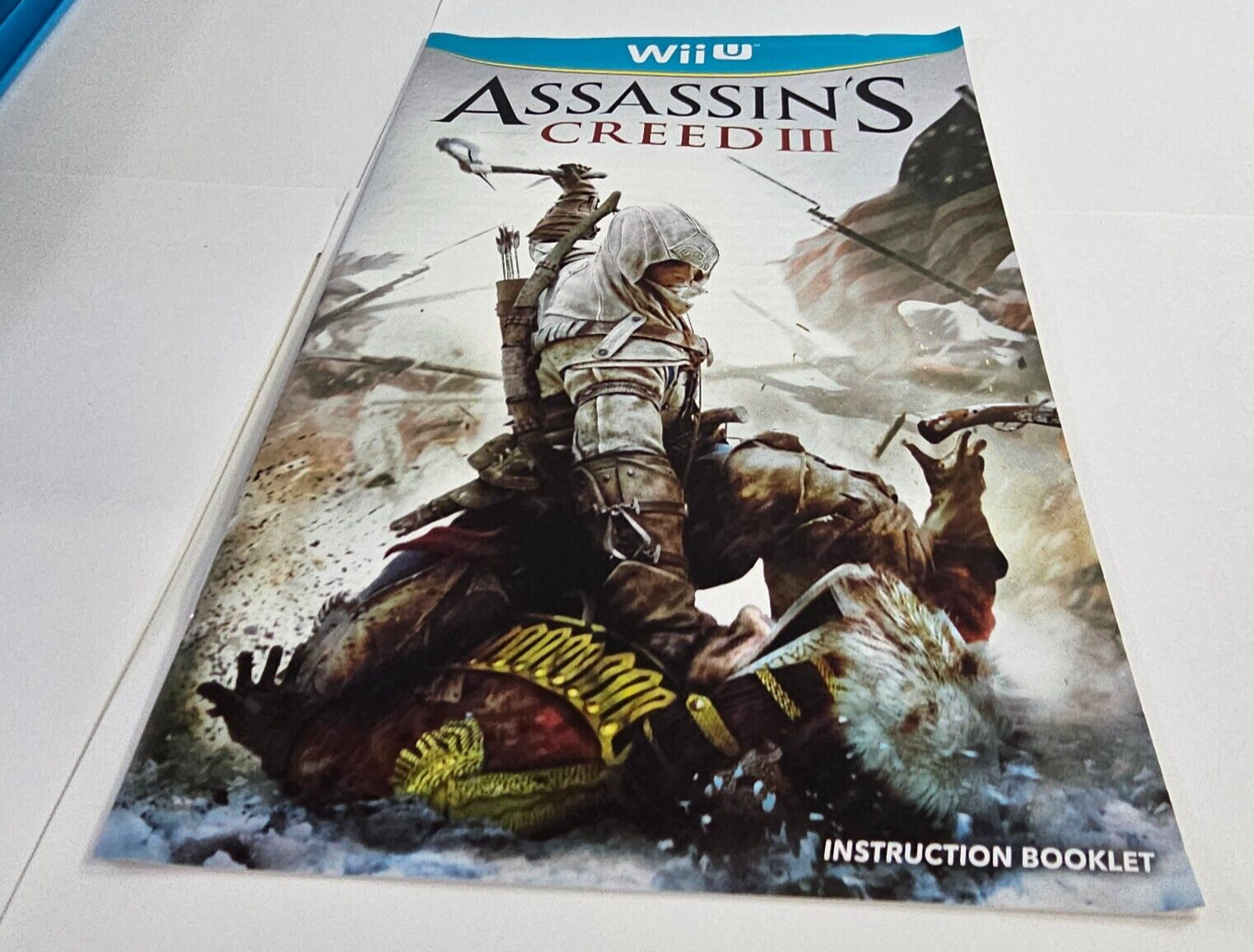 Assassin's Creed III (Nintendo Wii U, 2012) Game Case Manual - Tested