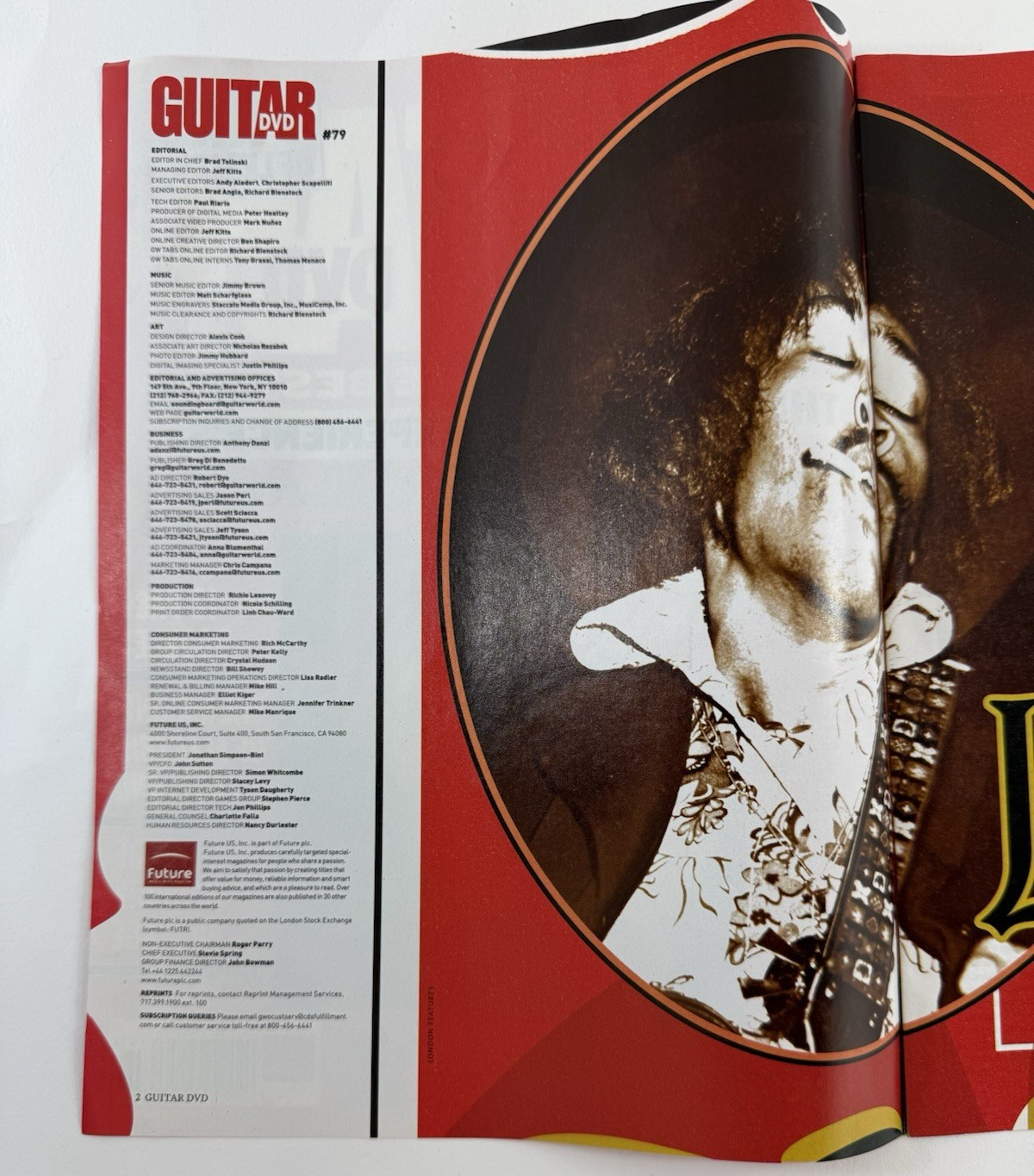 Guitar World Acoustic Magazine No. 33 Sheryl Crow Cover + Guitar Magazines