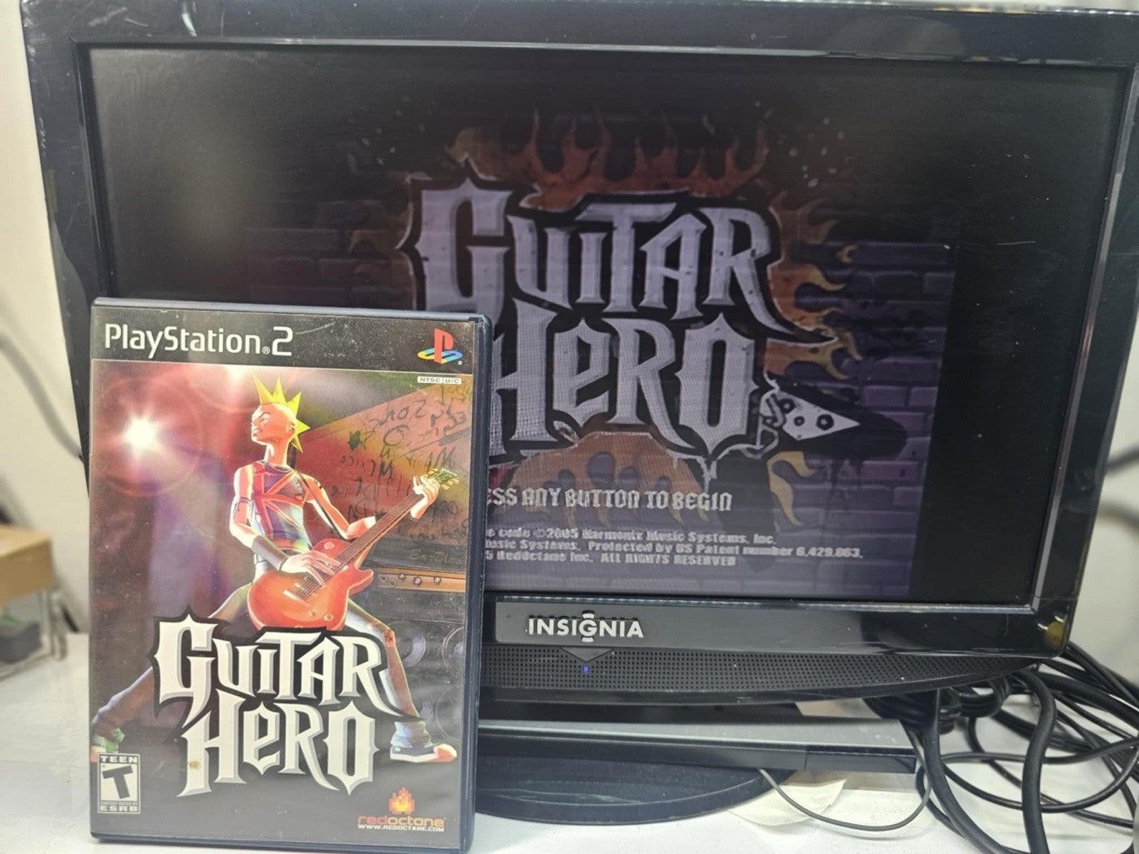 Guitar Hero (Sony PlayStation 2, 2006) Game Case Manual - Tested and Working