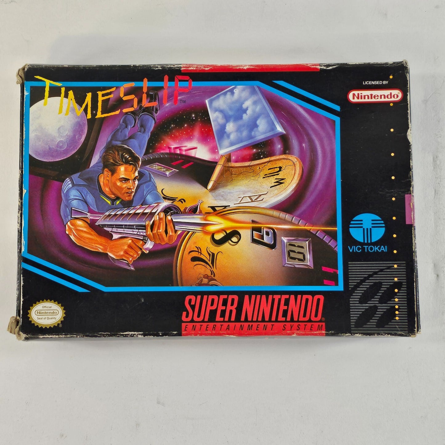 Timeslip (Super Nintendo, 1993) Replacement Box and Manual - No Game