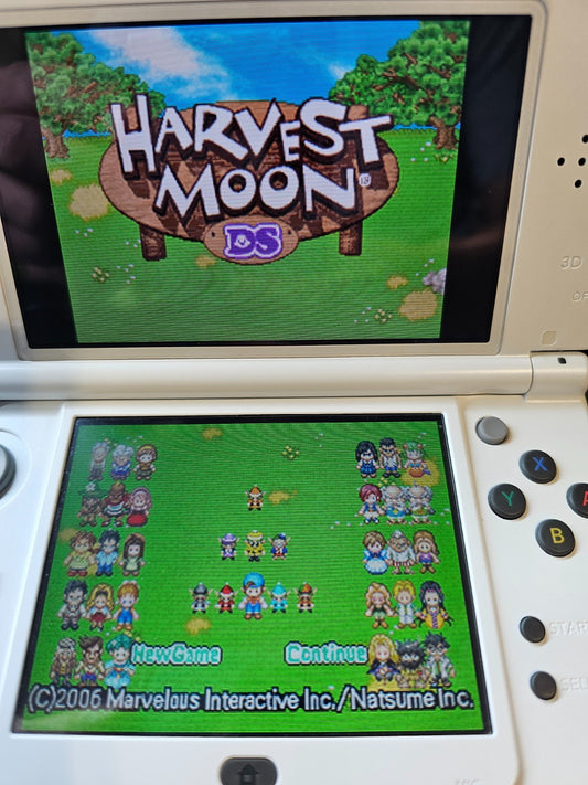Harvest Moon DS (Nintendo DS, 2006) Game Case Manual Inserts Registration Card