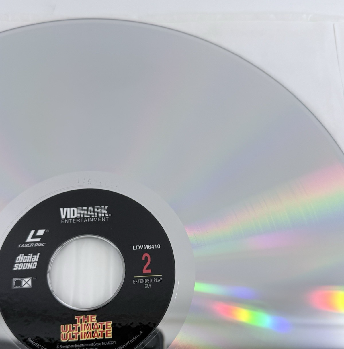 UFC's The Ultimate Ultimate (Laserdisc, 1996) Extended Play - Tested and Working