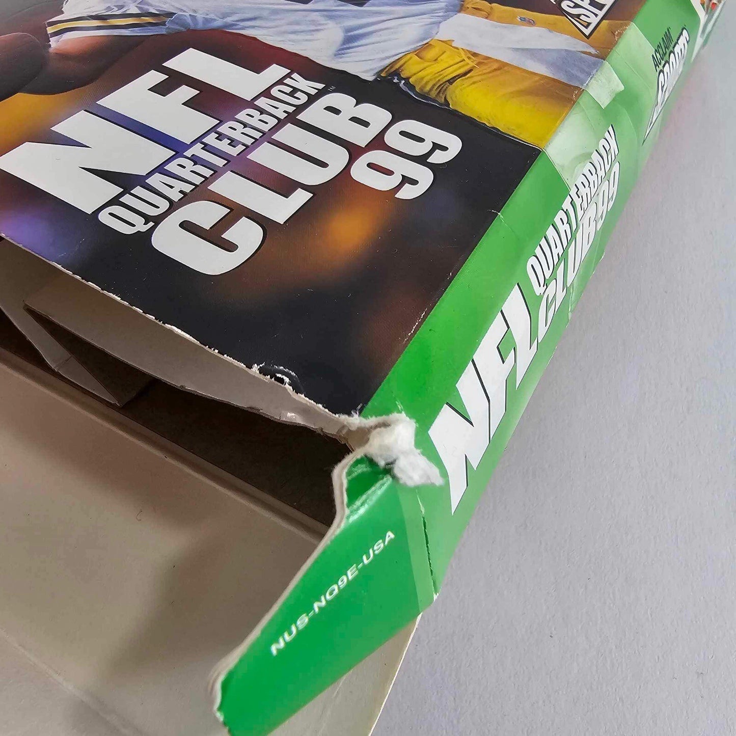 NFL Quarterback Club 99 (Nintendo 64, 2000) Game Box Poster Insert - Tested