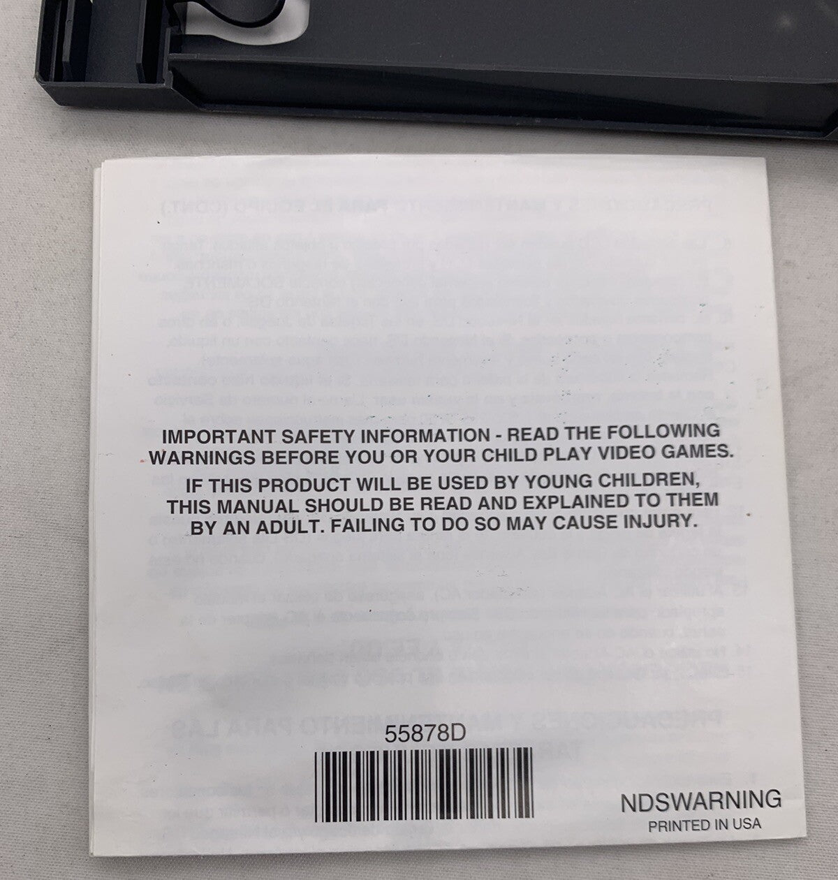 Star Wars: The Force Unleashed (Nintendo DS, 2008) Case Manual Insert - No Game