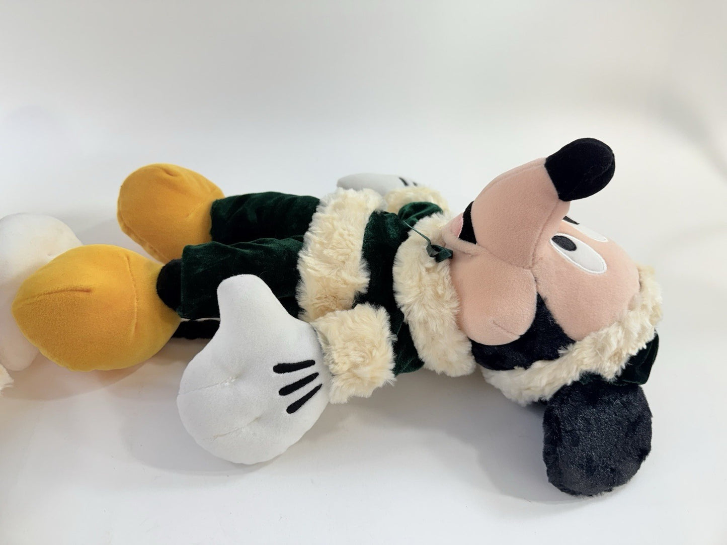Disney Store Mickey Traditions Christmas 12" Mickey and Minnie Velvet Plush Set