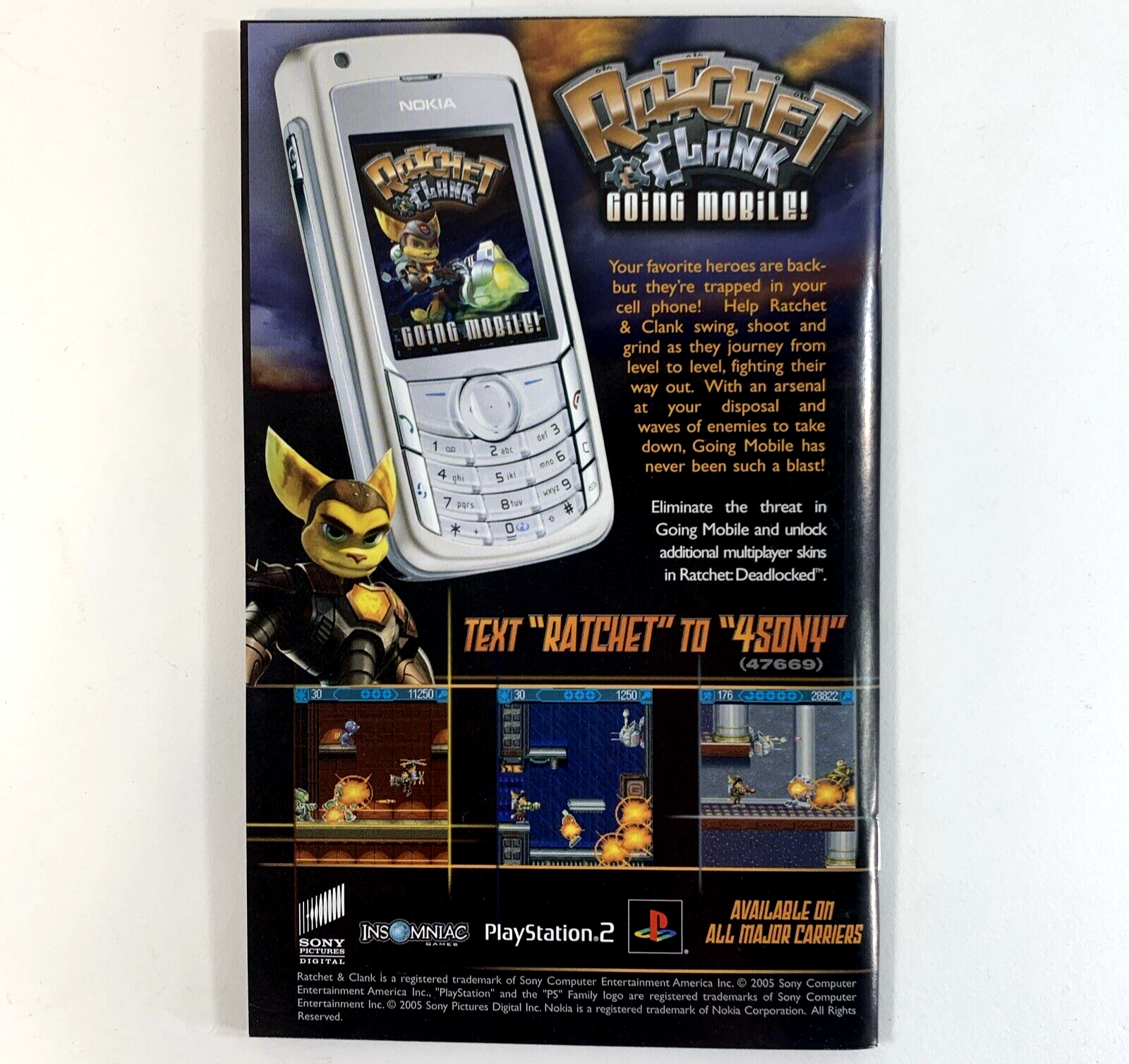 Ratchet: Deadlocked (Sony PlayStation 2, 2005) Game Case Manual - Tested