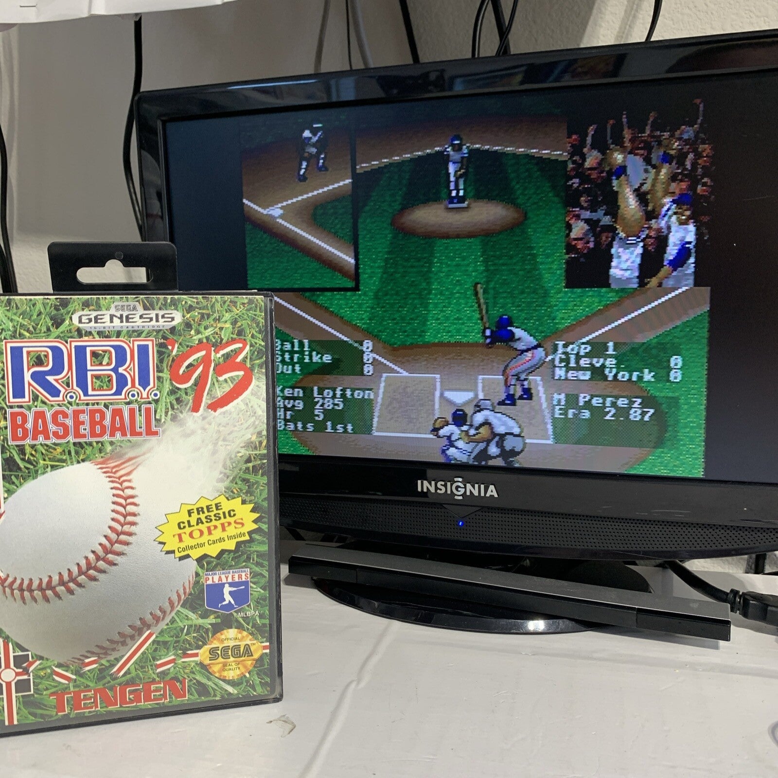 R.B.I. Baseball '93 (Sega Genesis, 1993) Game Case Manual - Tested and Working