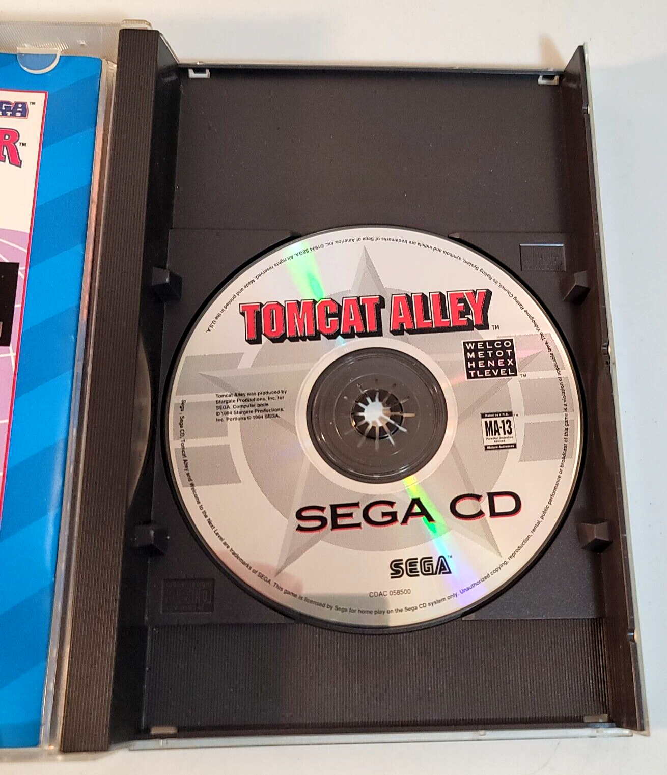 Tomcat Alley (Sega CD, 1994) Game Case Manual - Tested and Working - Read