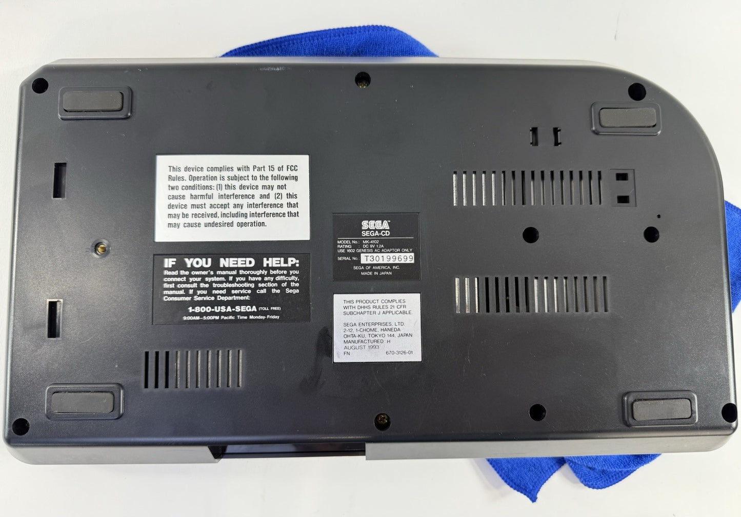 Sega Genesis Model 1 & Sega CD Model 2 with Controller and Accessories - Tested