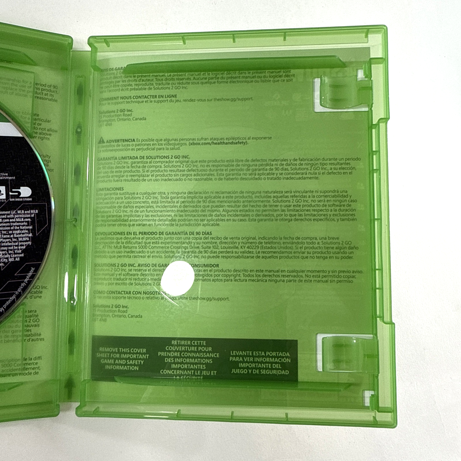 MLB The Show 25 (Microsoft Xbox Series X|S, 2025) Game, Case, Insert - Tested