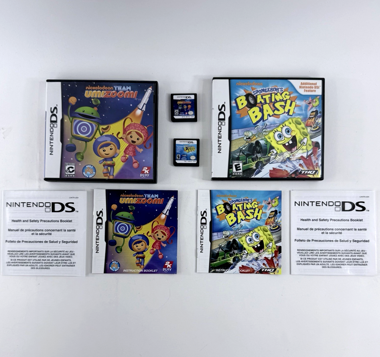 SpongeBob’s Boating Bash & Team Umizoomi (Nickelodeon DS Game Bundle) Tested