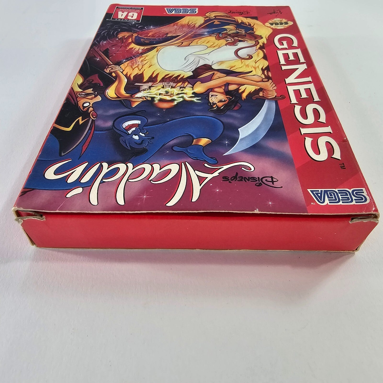 Disney's Aladdin (Sega Genesis, 1993) Game Box Registration Card - Tested