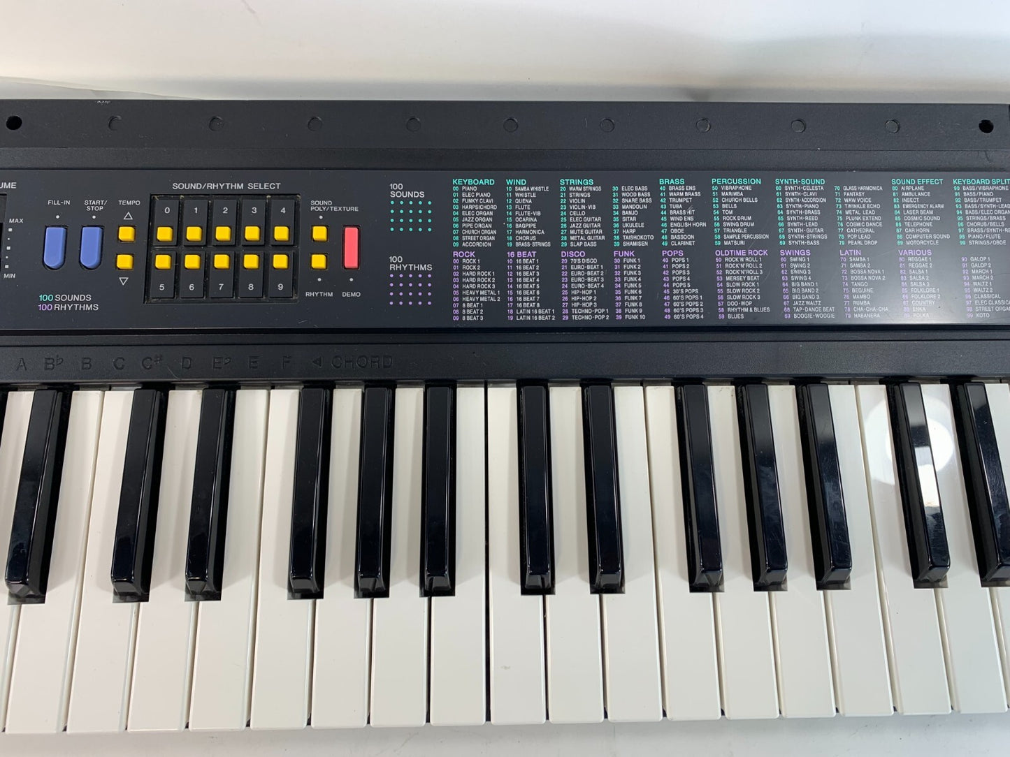 Radio Shack Concertmate 680 49 Key Electronic Keyboard with AC Adapter - Tested